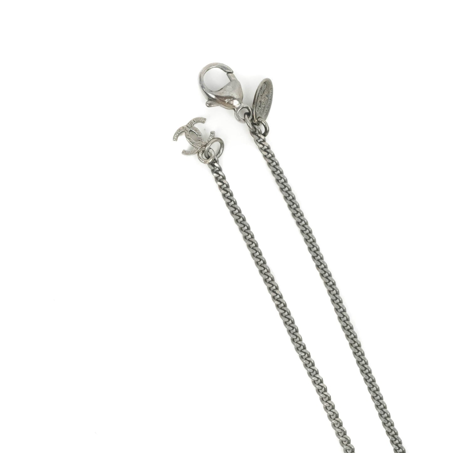 Chanel CC Necklace Ruthenium Hardware 13B