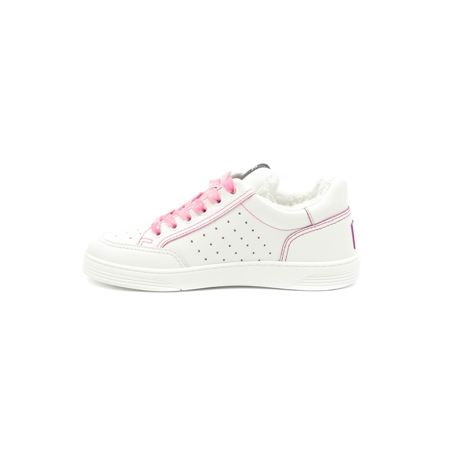 Chanel Calfskin Logo Sneakers White Pink Size 36.5