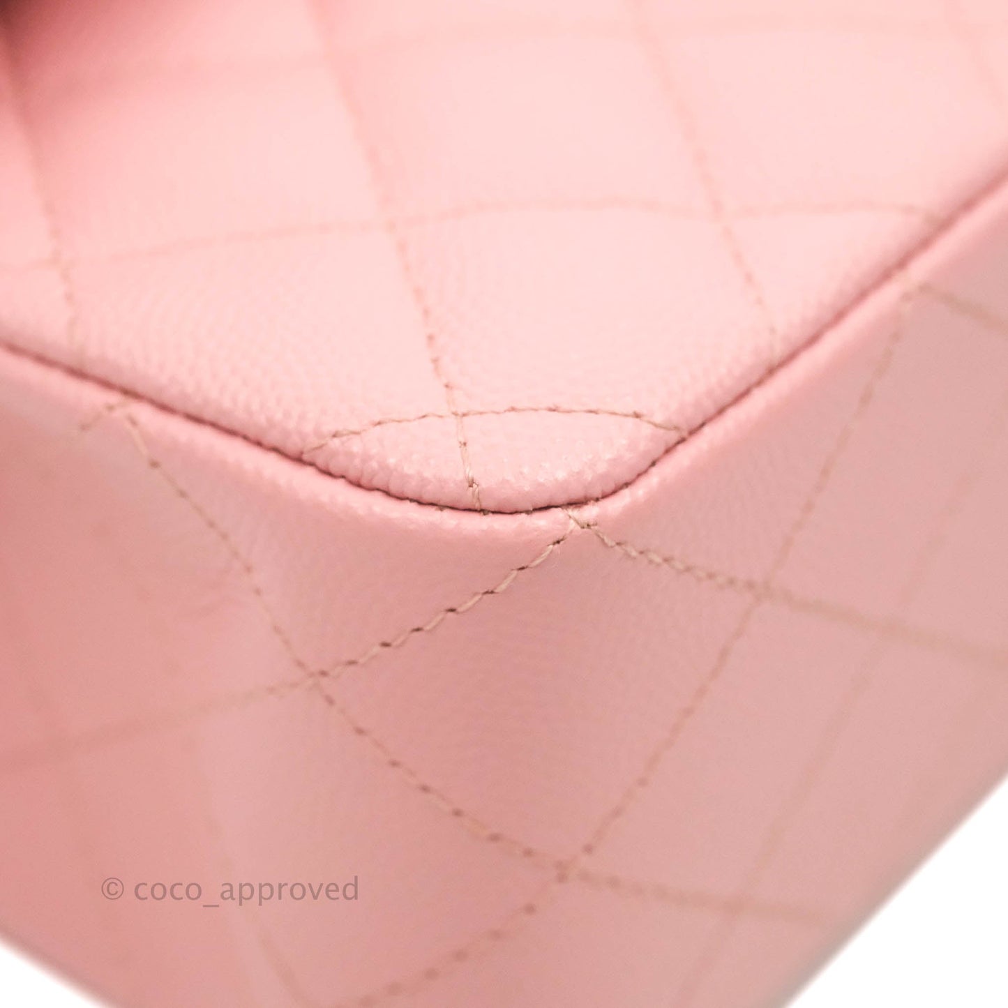 Chanel Small Classic Quilted Flap Pink Caviar Gold Hardware 22C