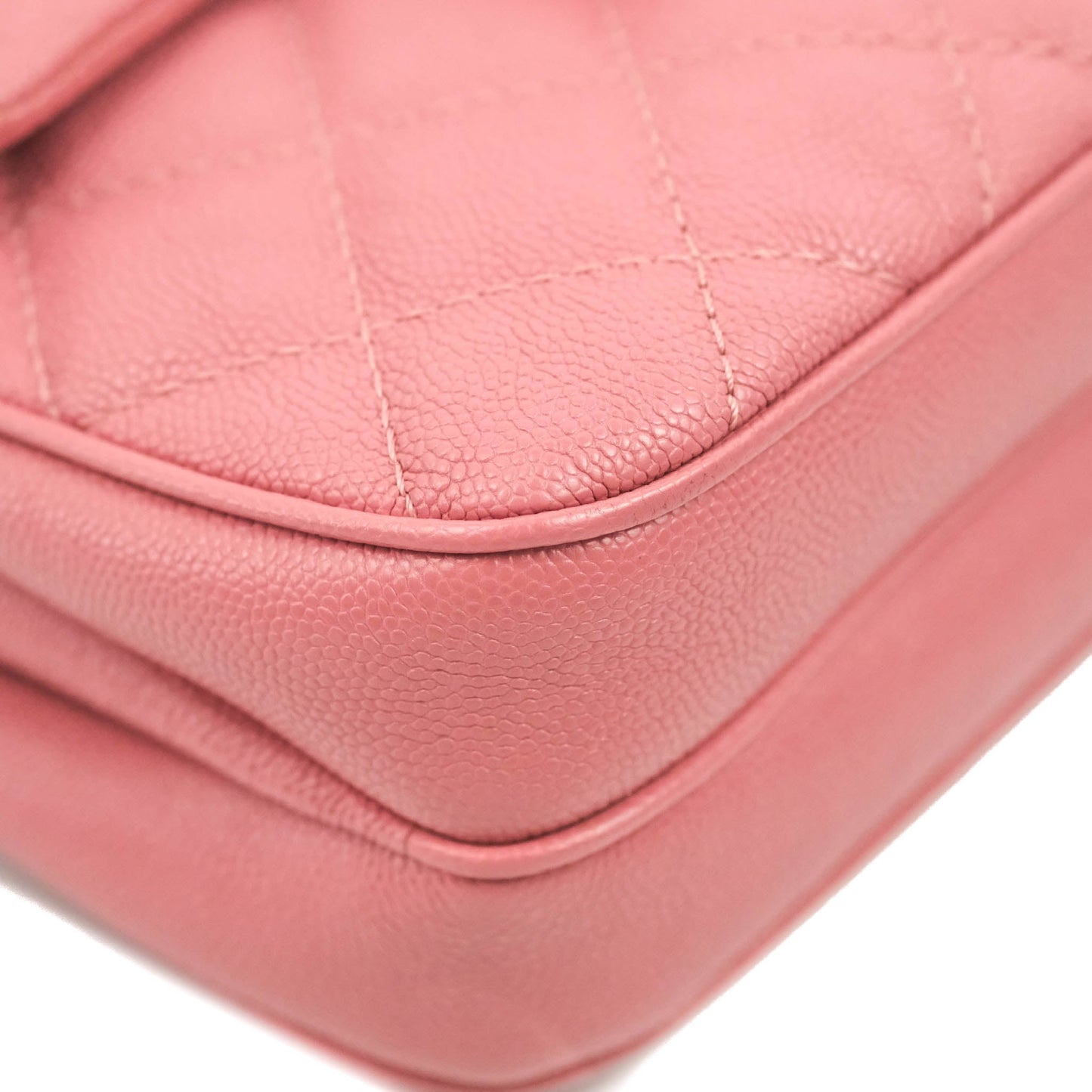Chanel Caviar Quilted Small Urban Companion Flap Bag Pink Silver Hardware
