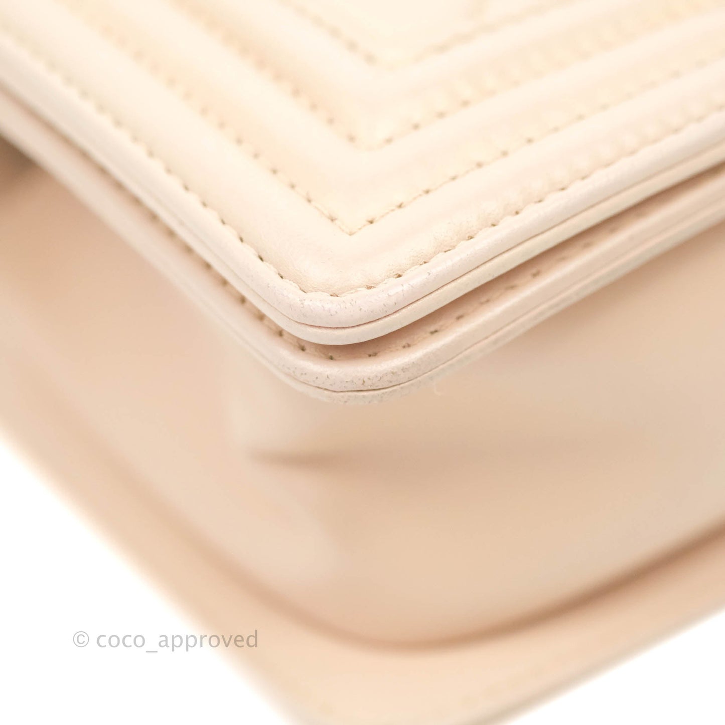 Chanel Boy Small Light Beige Pink Calfskin Ruthenium Hardware
