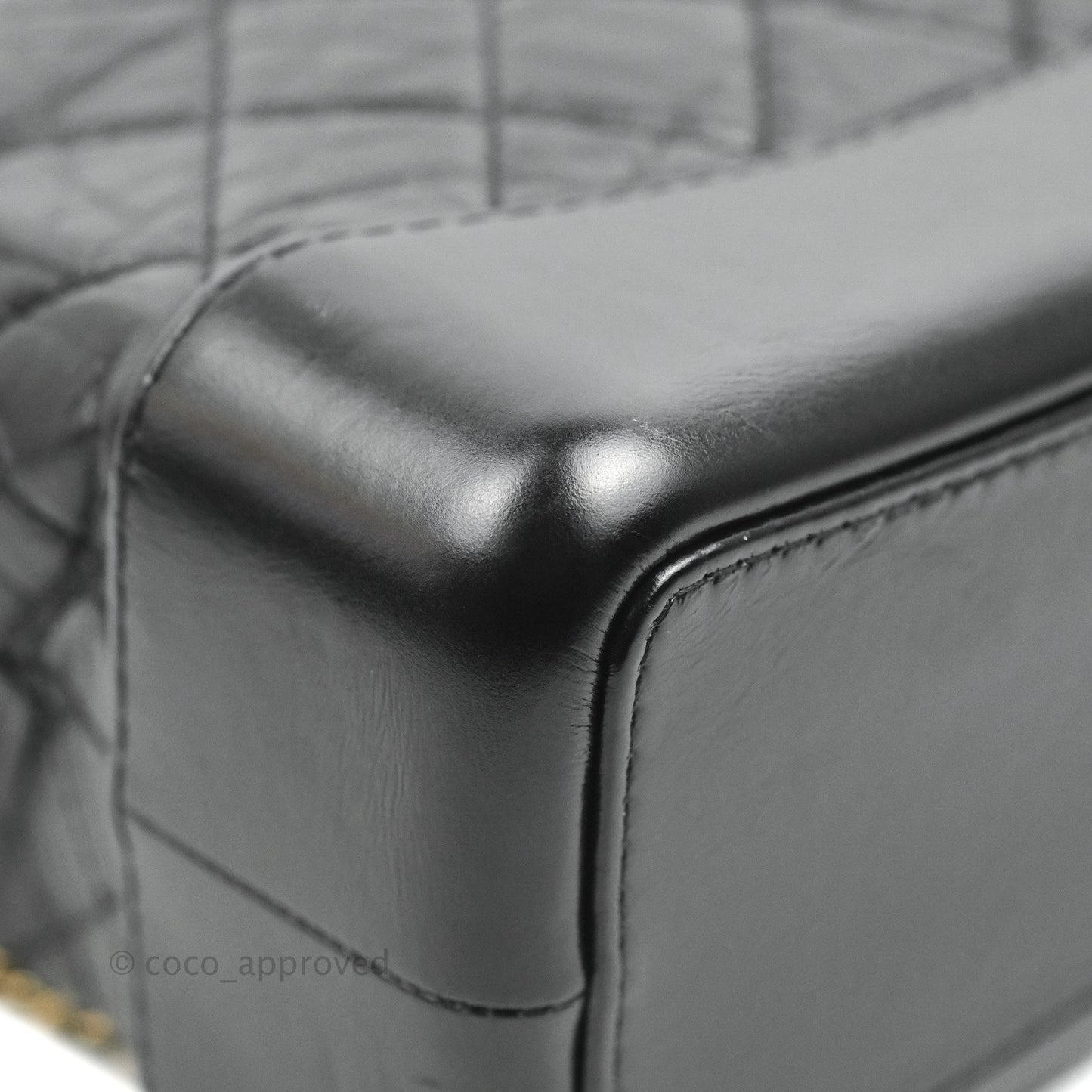 Chanel Medium Gabrielle Backpack Black Aged Calfskin