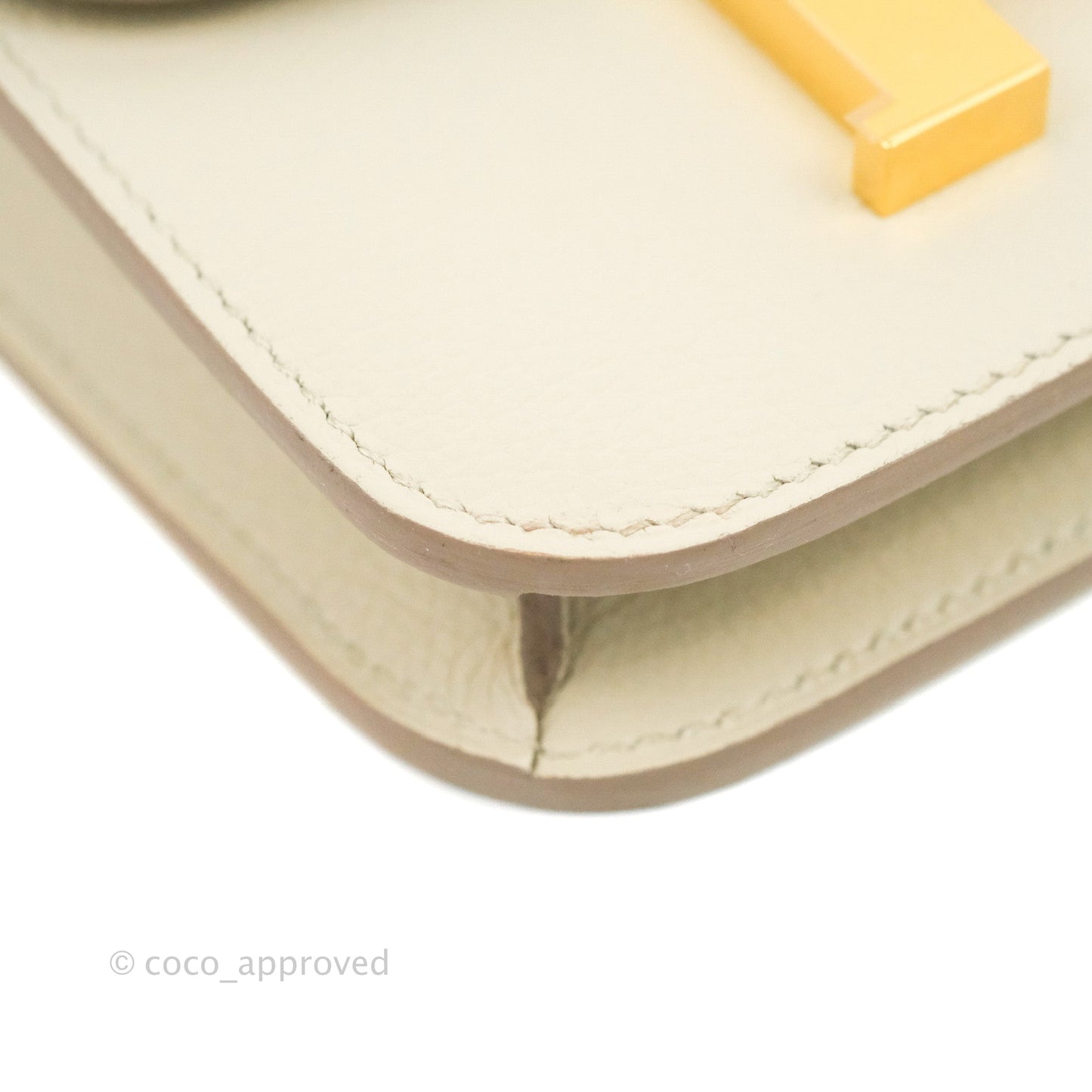 Hermès Constance Slim Wallet Beton Evercolor Gold Hardware