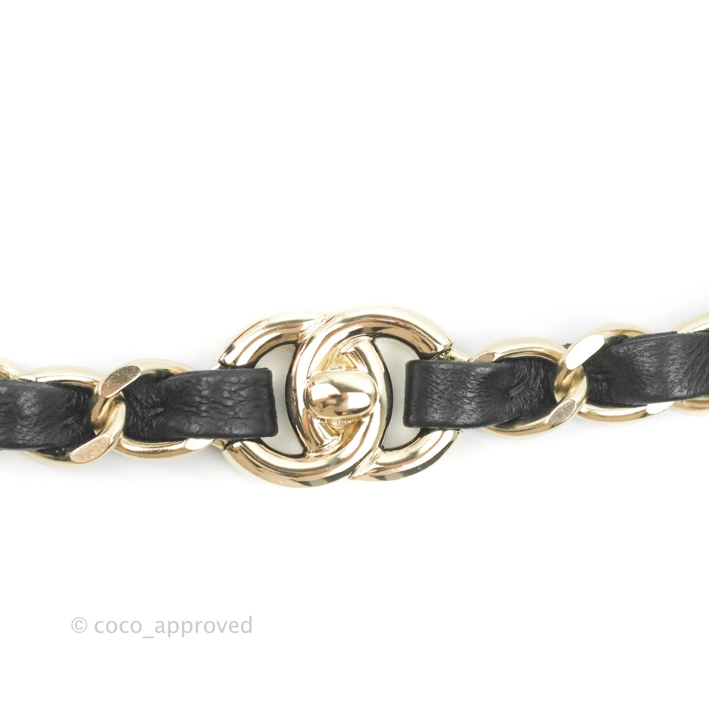 Chanel CC Turnlock Chain Belt Gold Hardware 21S
