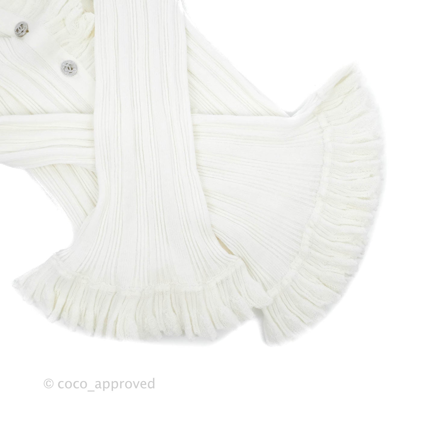 Chanel White Shirt Top Size 34