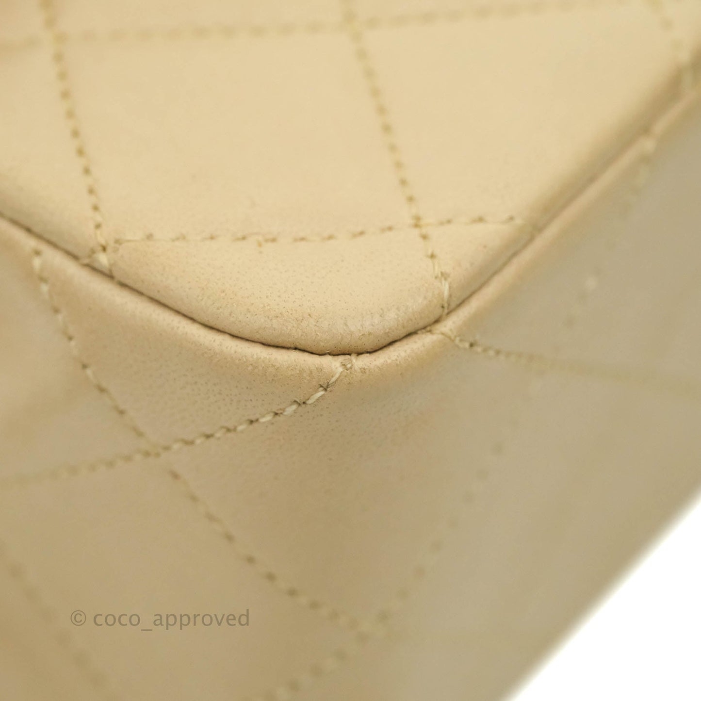 Chanel Classic Vintage Small Flap Beige Lambskin 24K Gold Hardware