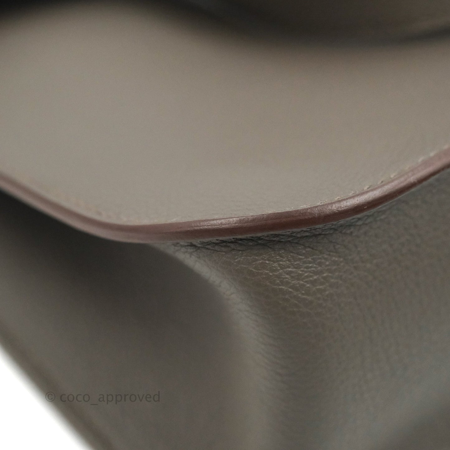 Hermès Halzan 25 Gris Etain Evercolor Palladium Hardware
