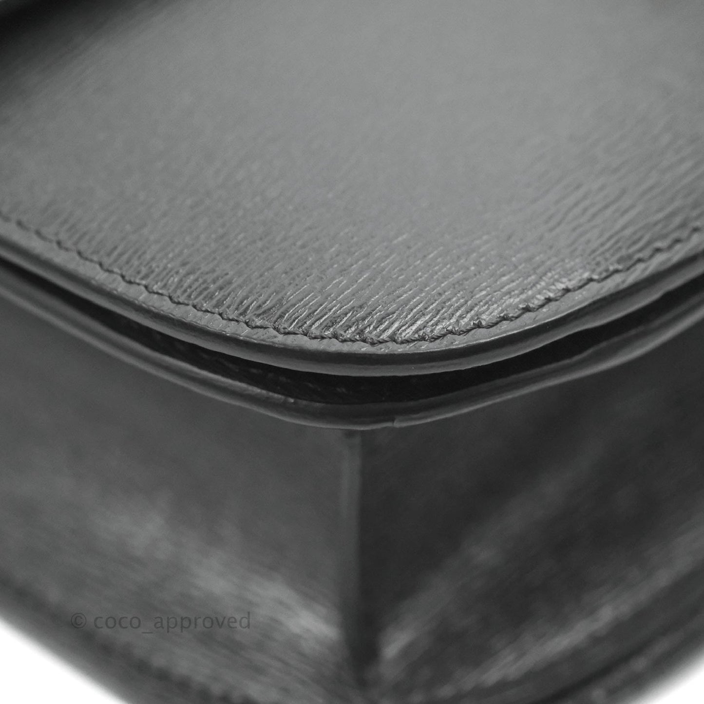 Celine Medium Classic Box Flap Dark Grey Liege Calfskin