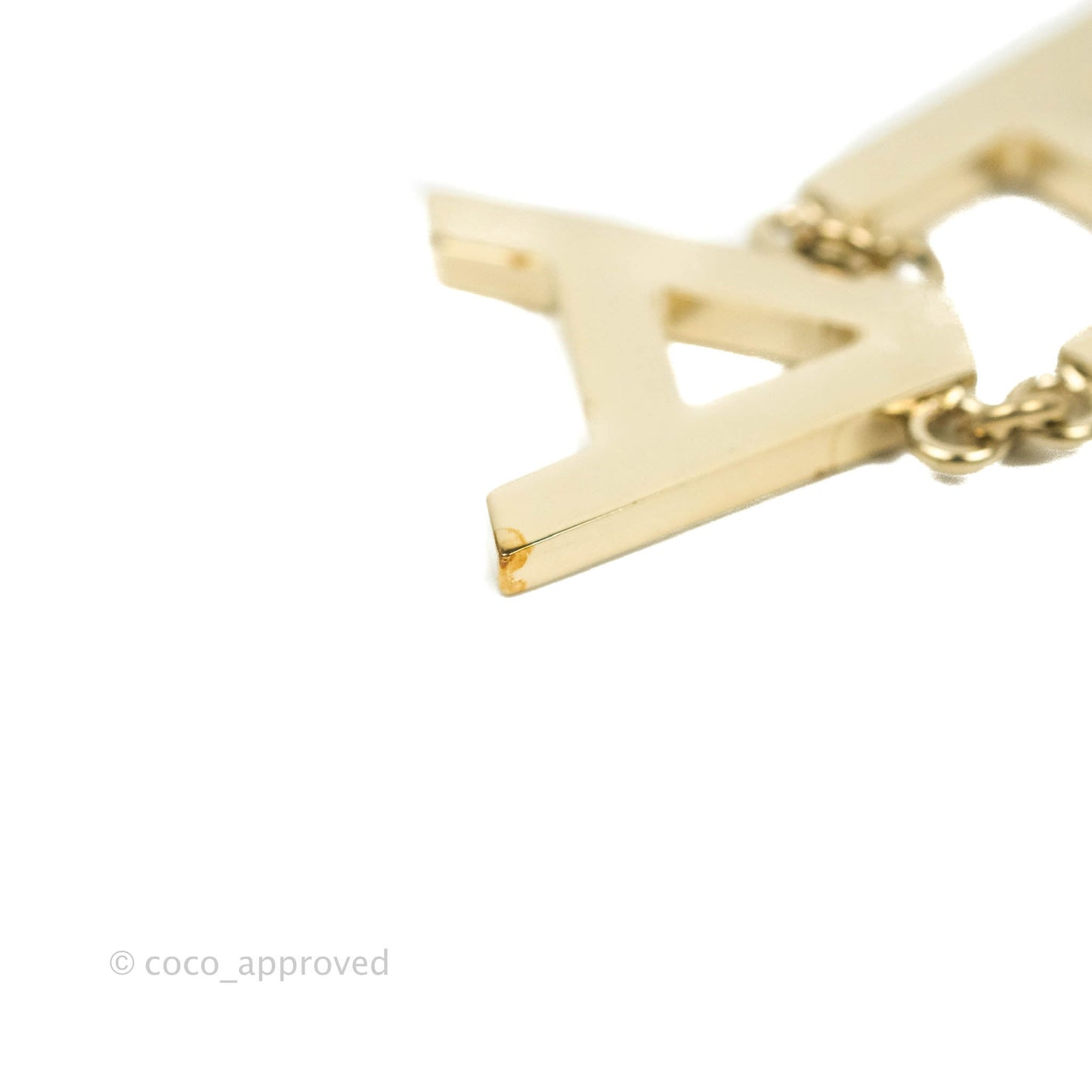 Chanel Letter Cha-Nel Logo Drop Earrings Gold Tone 19S