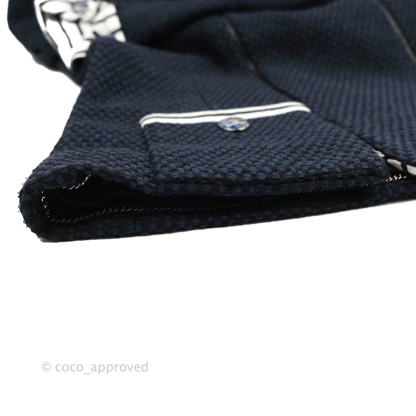 Chanel Jacket Fan Tweed Navy