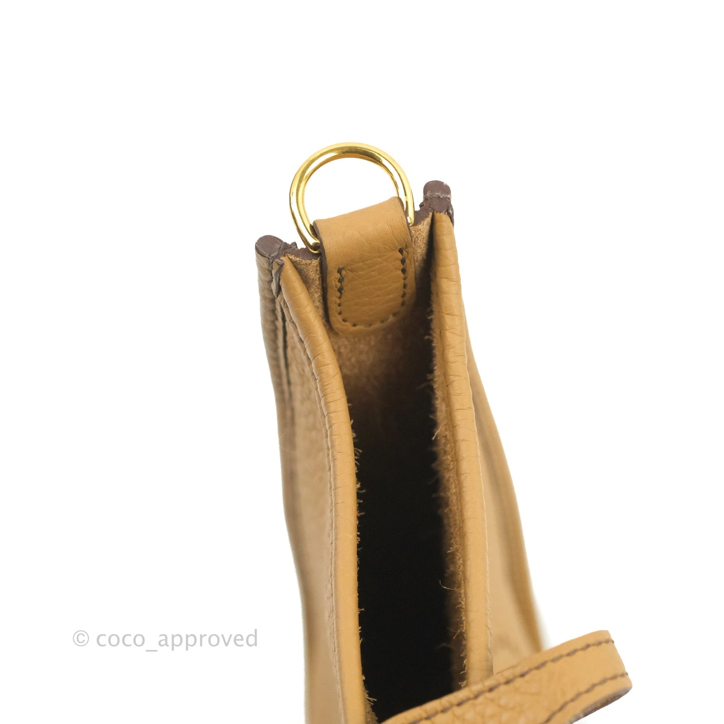 Hermès Mini Evelyne 16 Biscuit 48 Clemence Gold Hardware