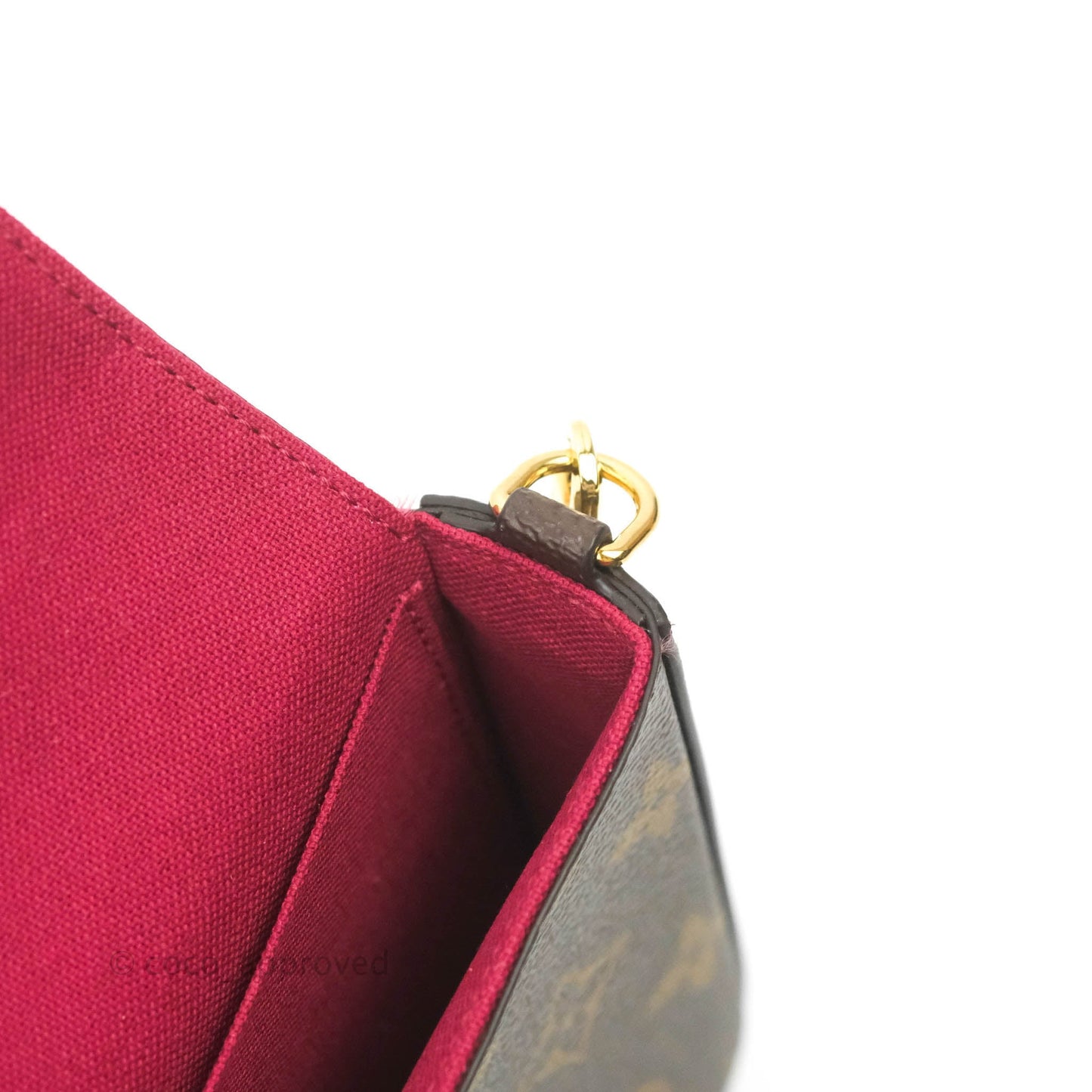 Louis Vuitton Félicie Pochette Monogram Canvas Fuchsia Pink