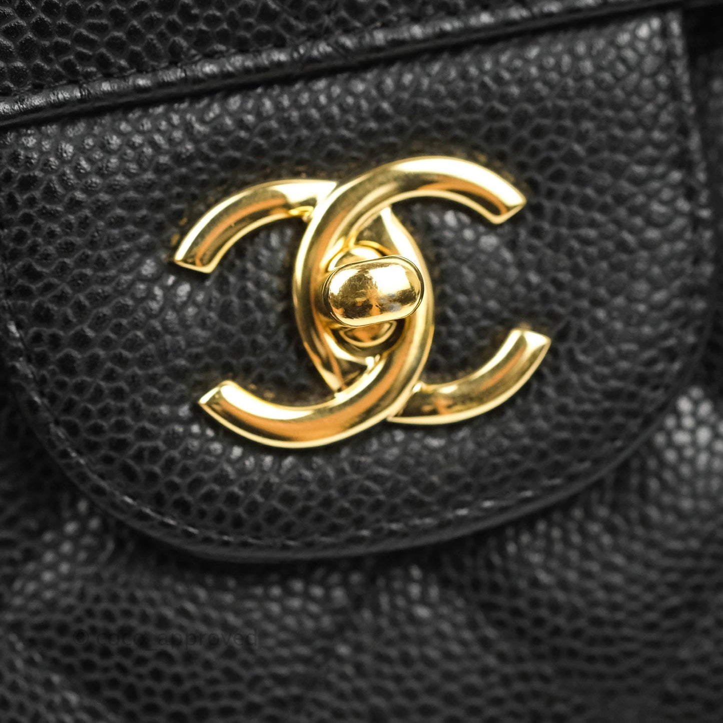 Chanel Jumbo Double Flap Black Caviar Gold Hardware⁣⁣