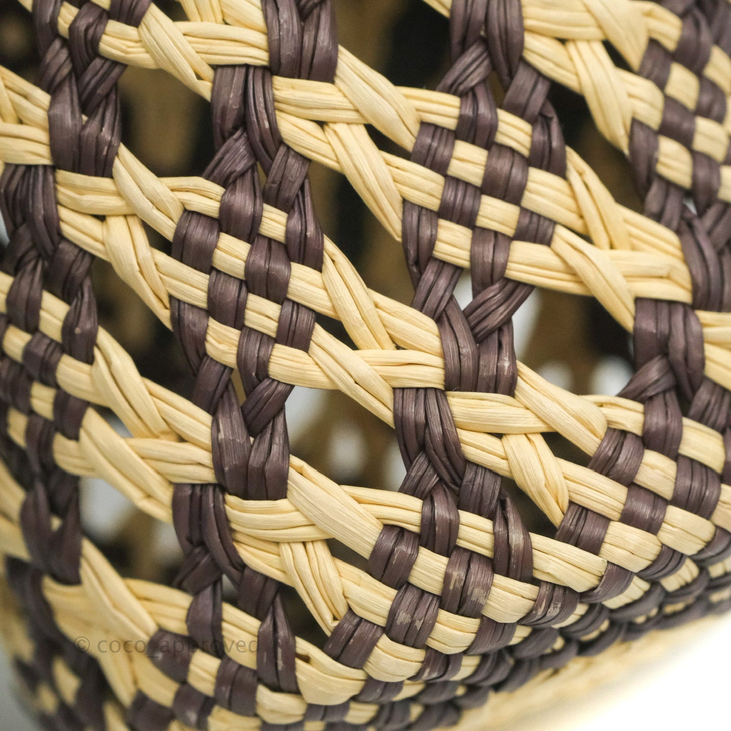 Loewe Cylinder Pocket In Raffia and Calfskin