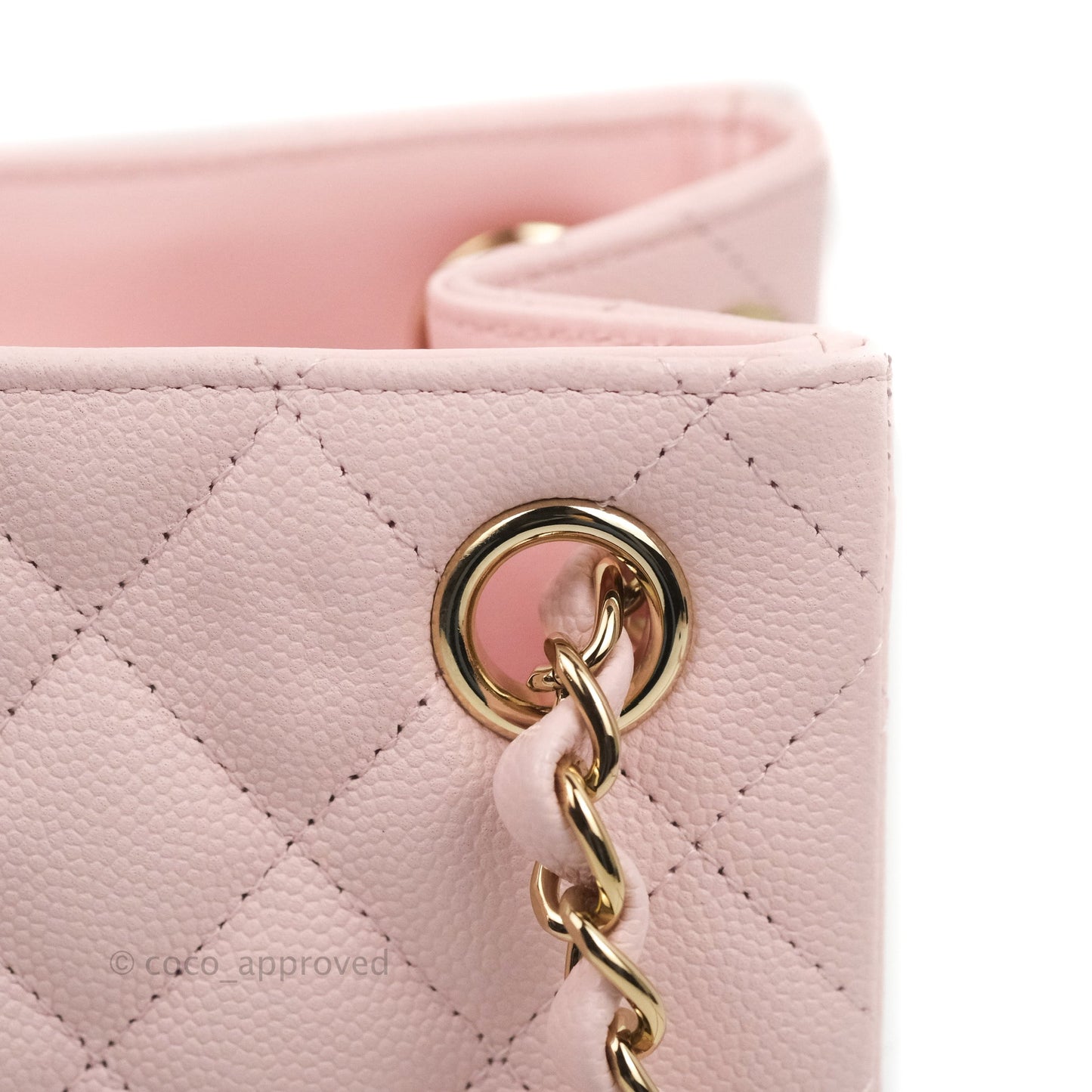 Chanel Quilted Mini Bucket Bag Light Pink Caviar Gold Hardware