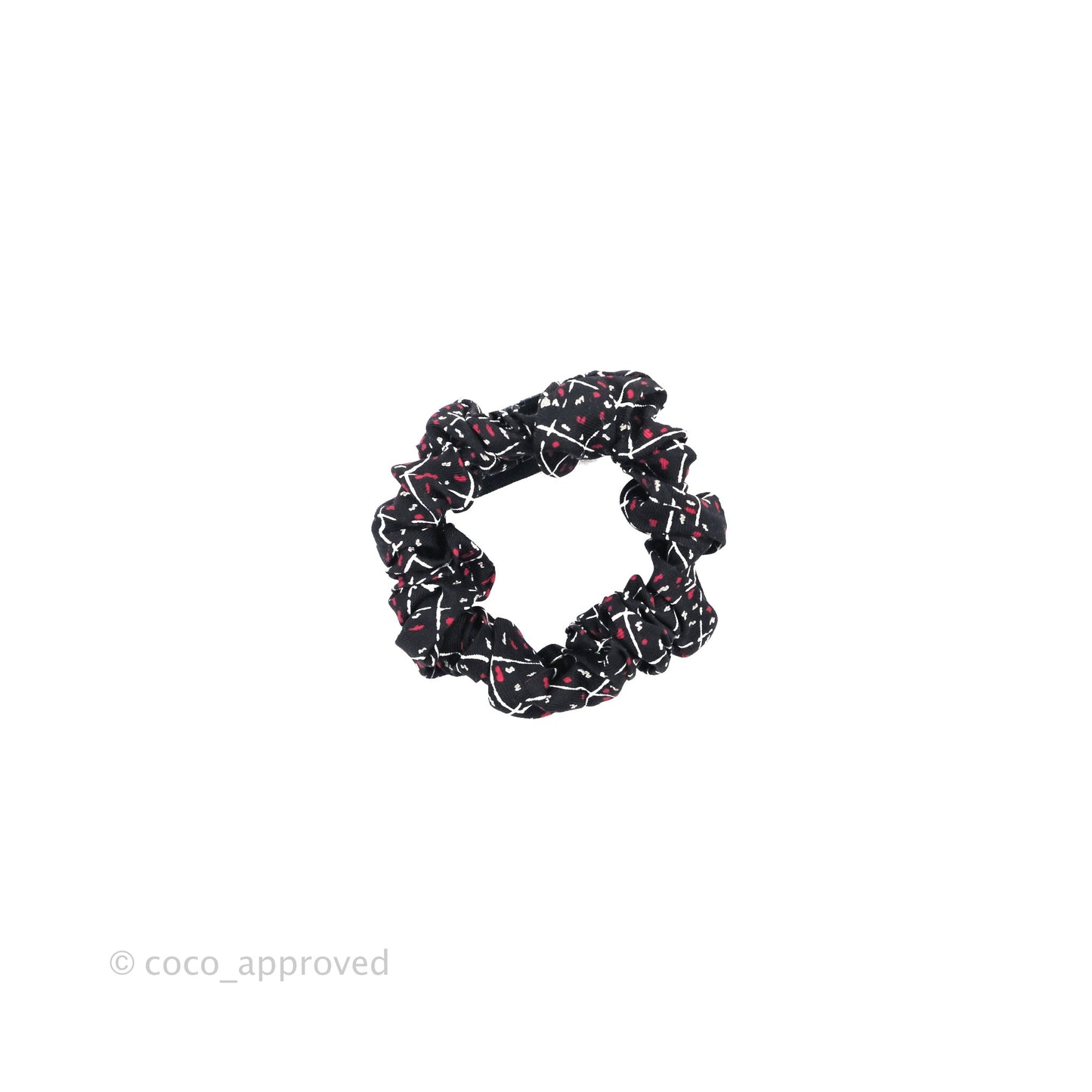 Chanel Bow Silk Hair Accessory Black