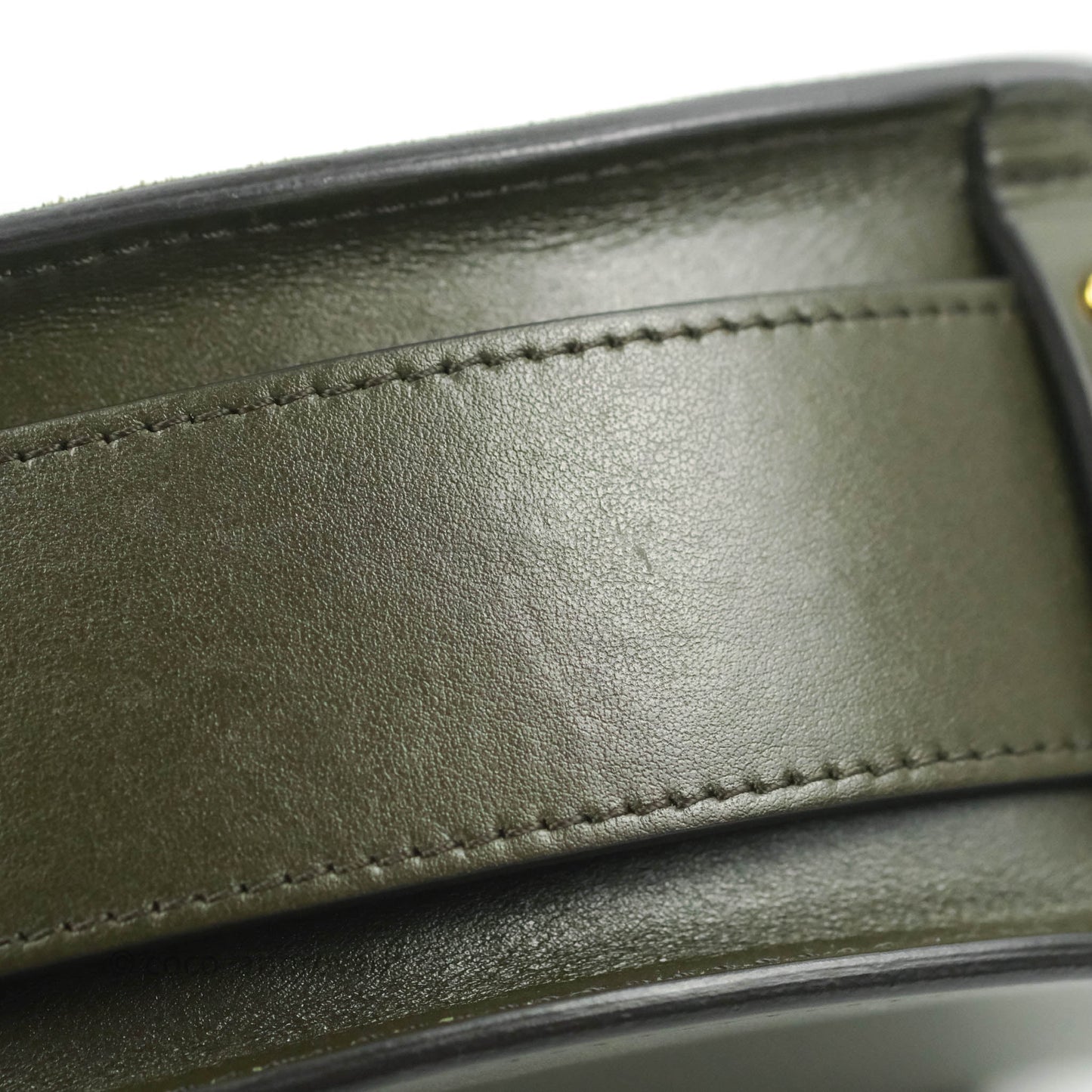 Chloé Small Tess Bag Dark Green Calfskin Suede