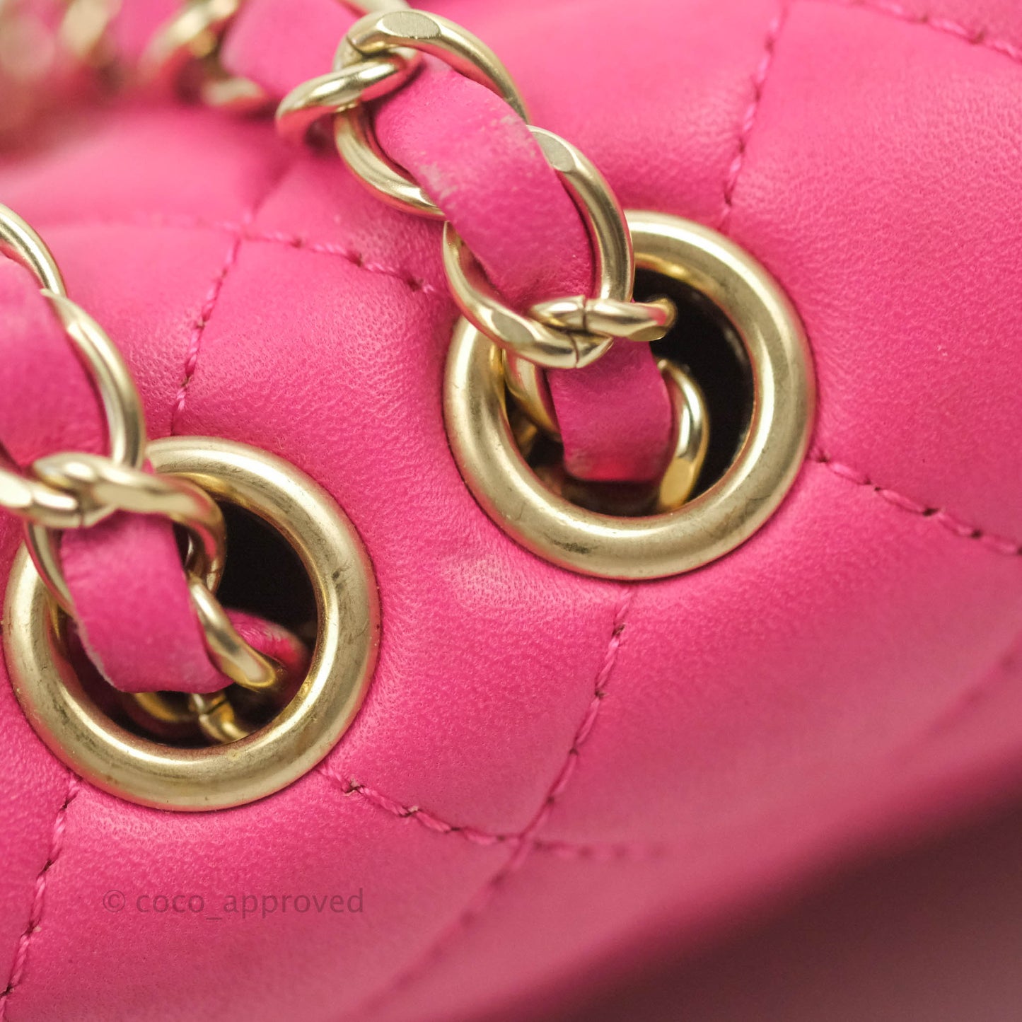 Chanel Quilted Small Flap Pink Lambskin Matte Gold Hardware