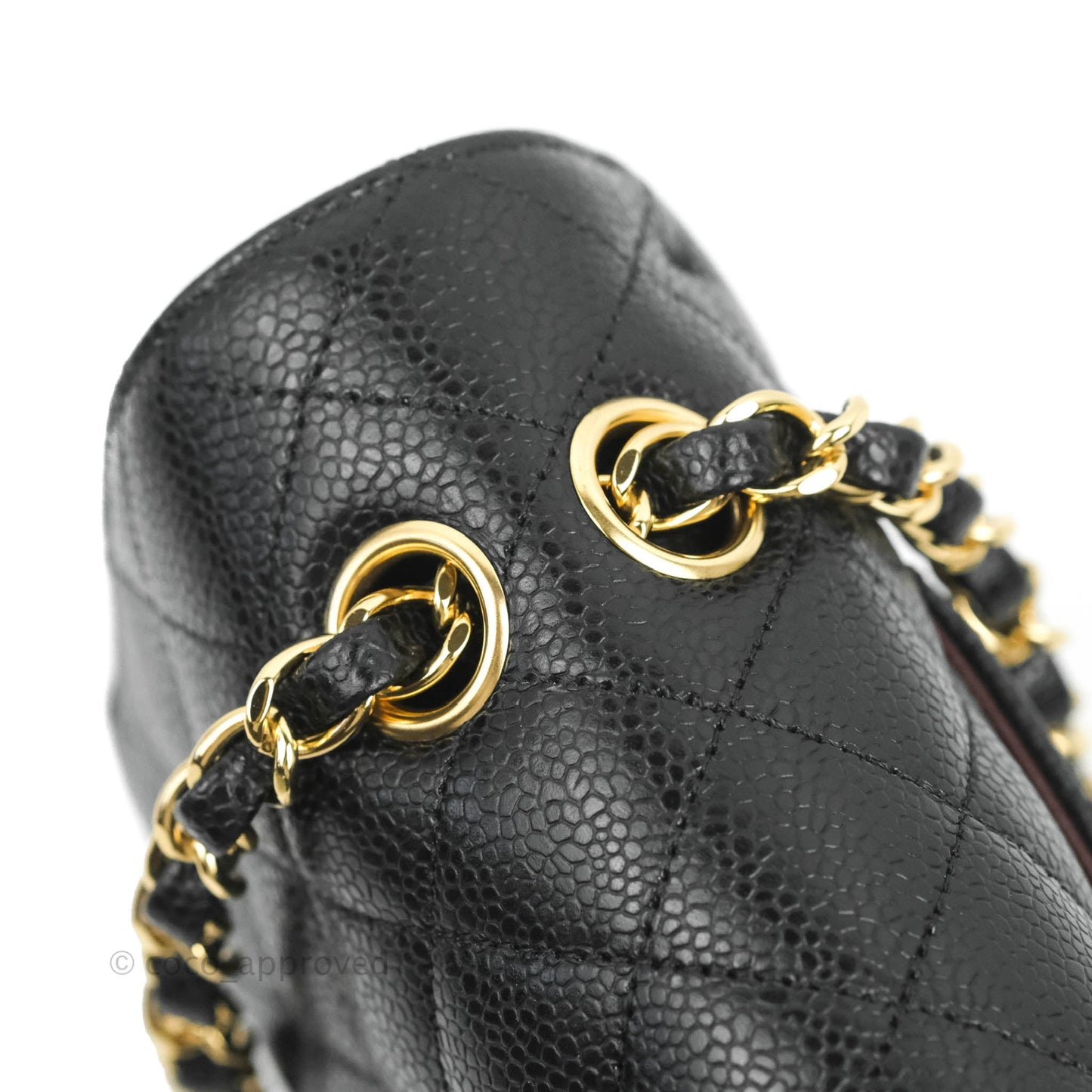 Chanel Classic M/L Medium Double Flap Black Caviar Gold Hardware