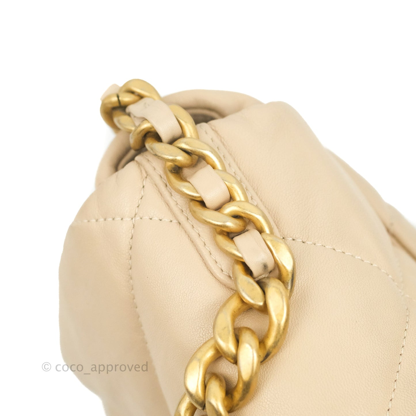 Chanel 19 Small Beige Mixed Hardware