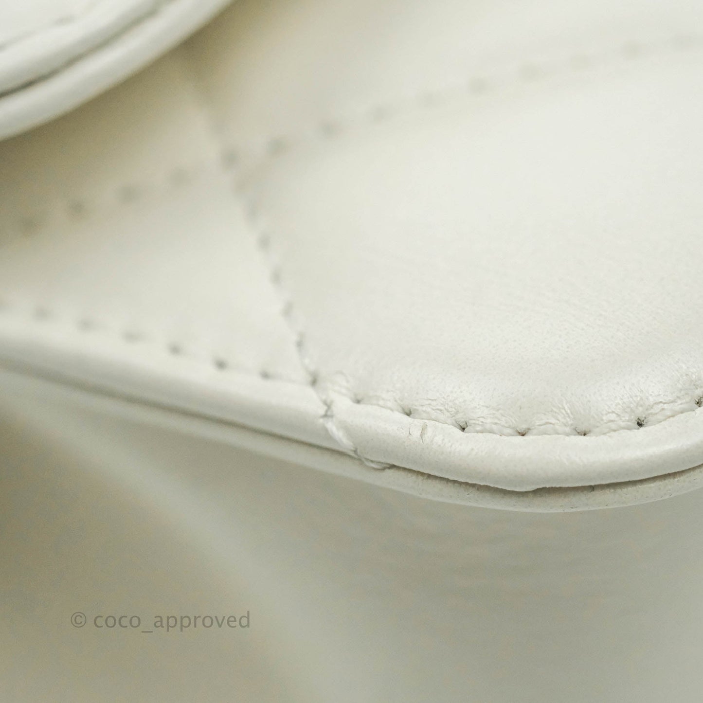 Chanel Quilted Mini Perfect Fit Adjustable White Calfskin Gold Hardware