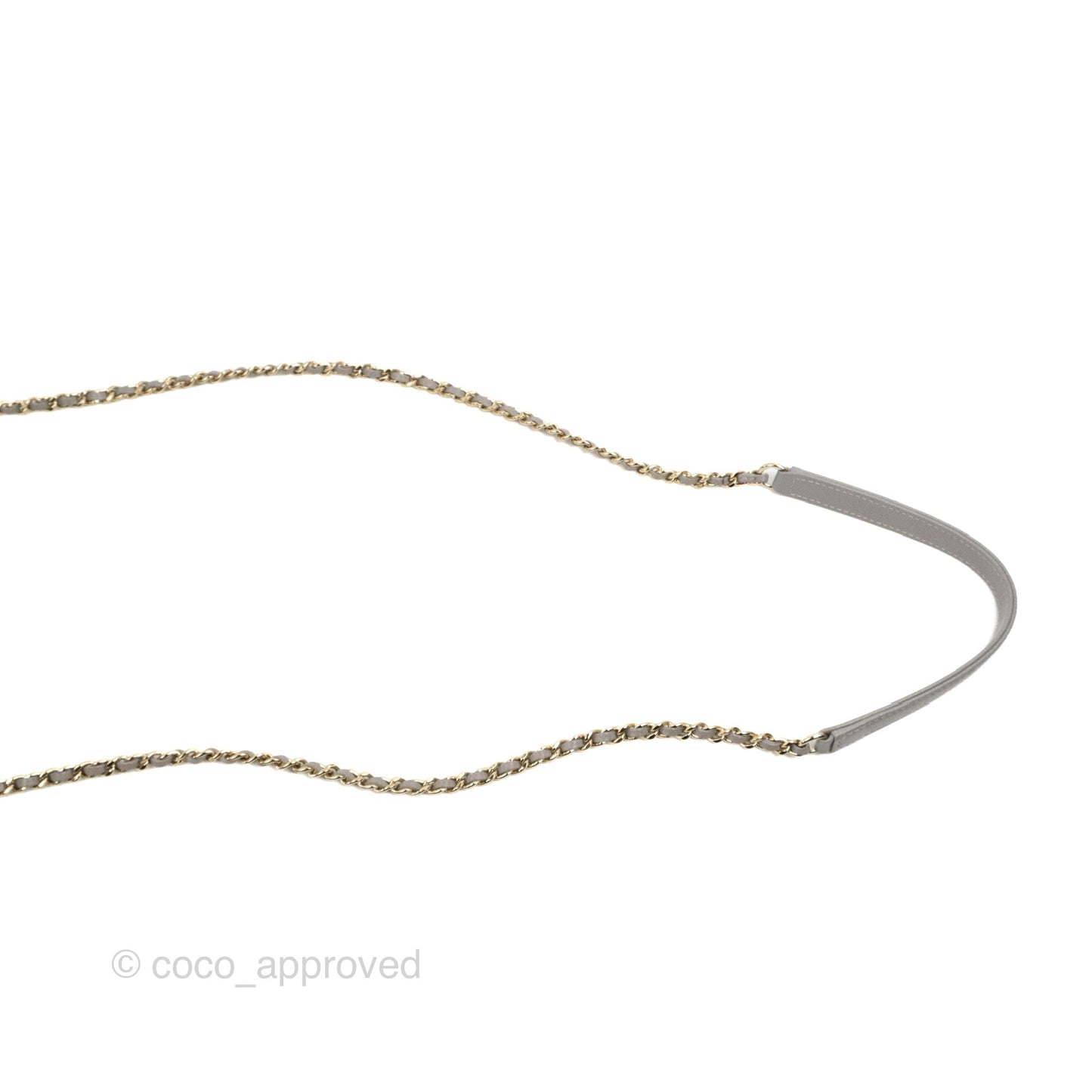 Chanel Business Affinity Drawstring Bucket Bag Grey Caviar Gold Hardware