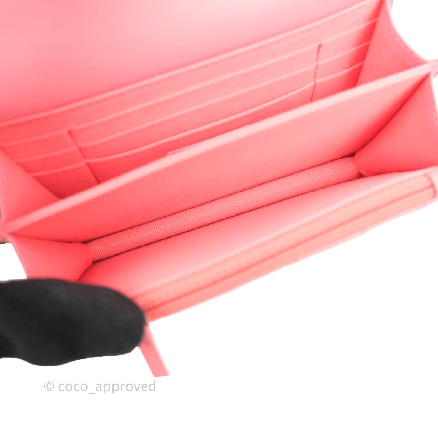 Chanel Clutch with Chain Pink Lambskin Enamel Gold Hardware