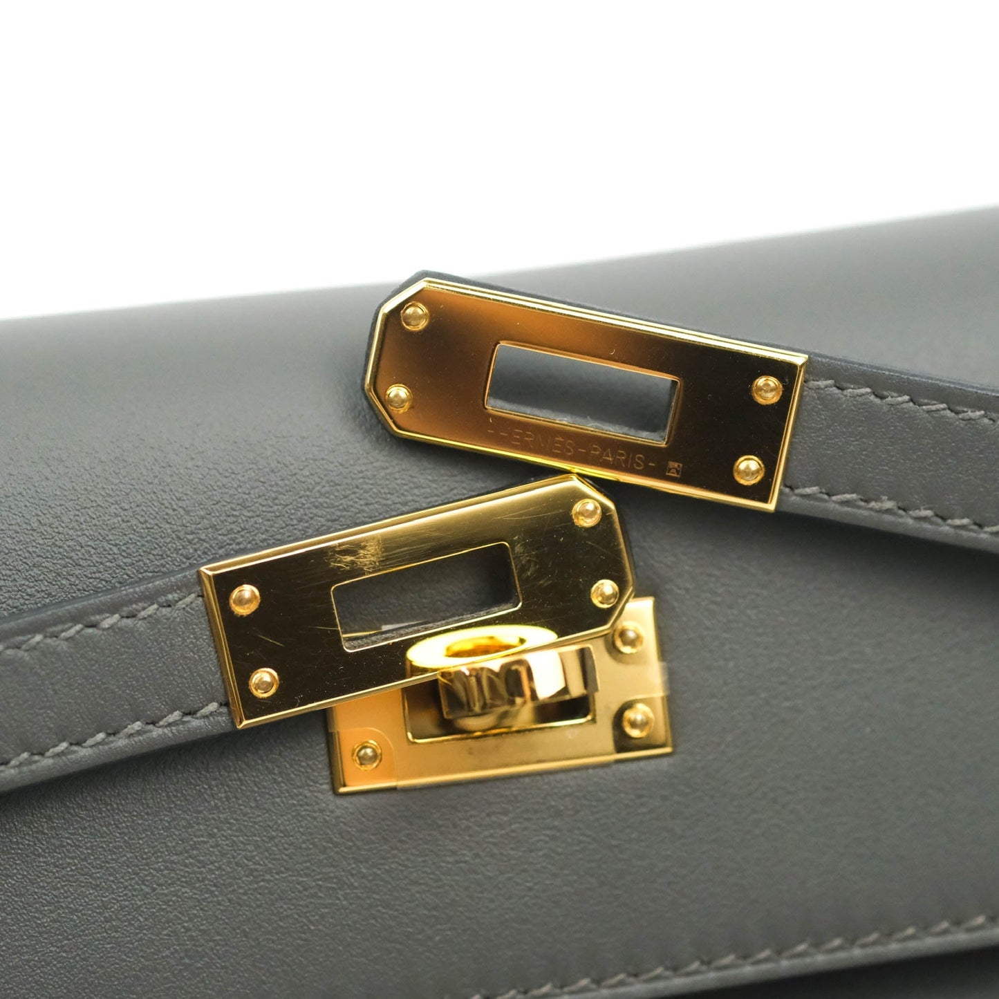 Hermès Kelly Danse II Bag 88 Graphite Swift Gold Hardware