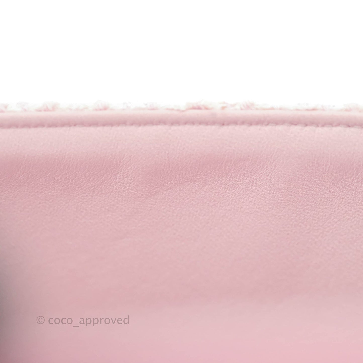 Chanel Classic M/L Medium Quilted Double Flap Bag Pink Tweed Gold Hardware