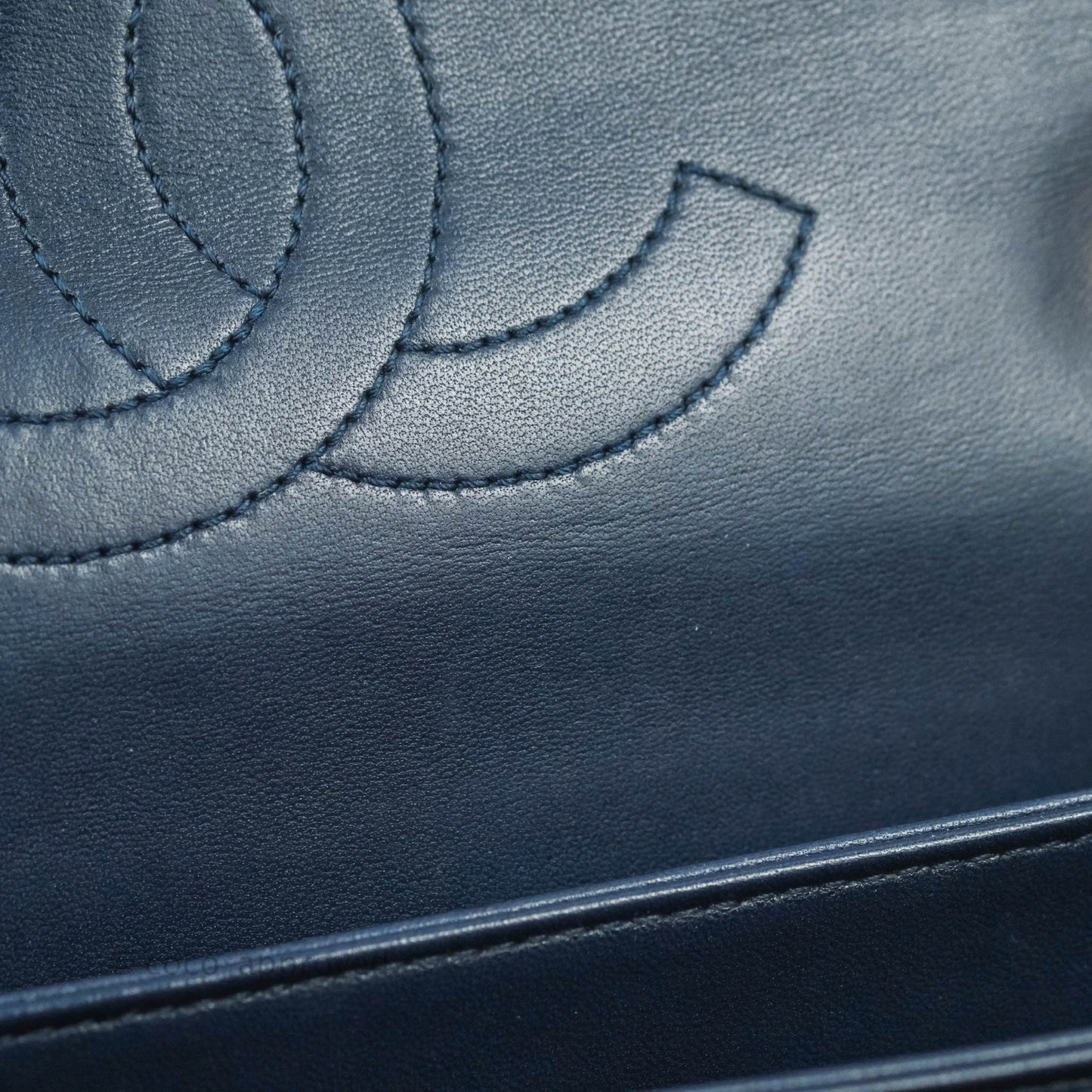 Chanel Small Trendy CC Navy Lambskin Gold Hardware