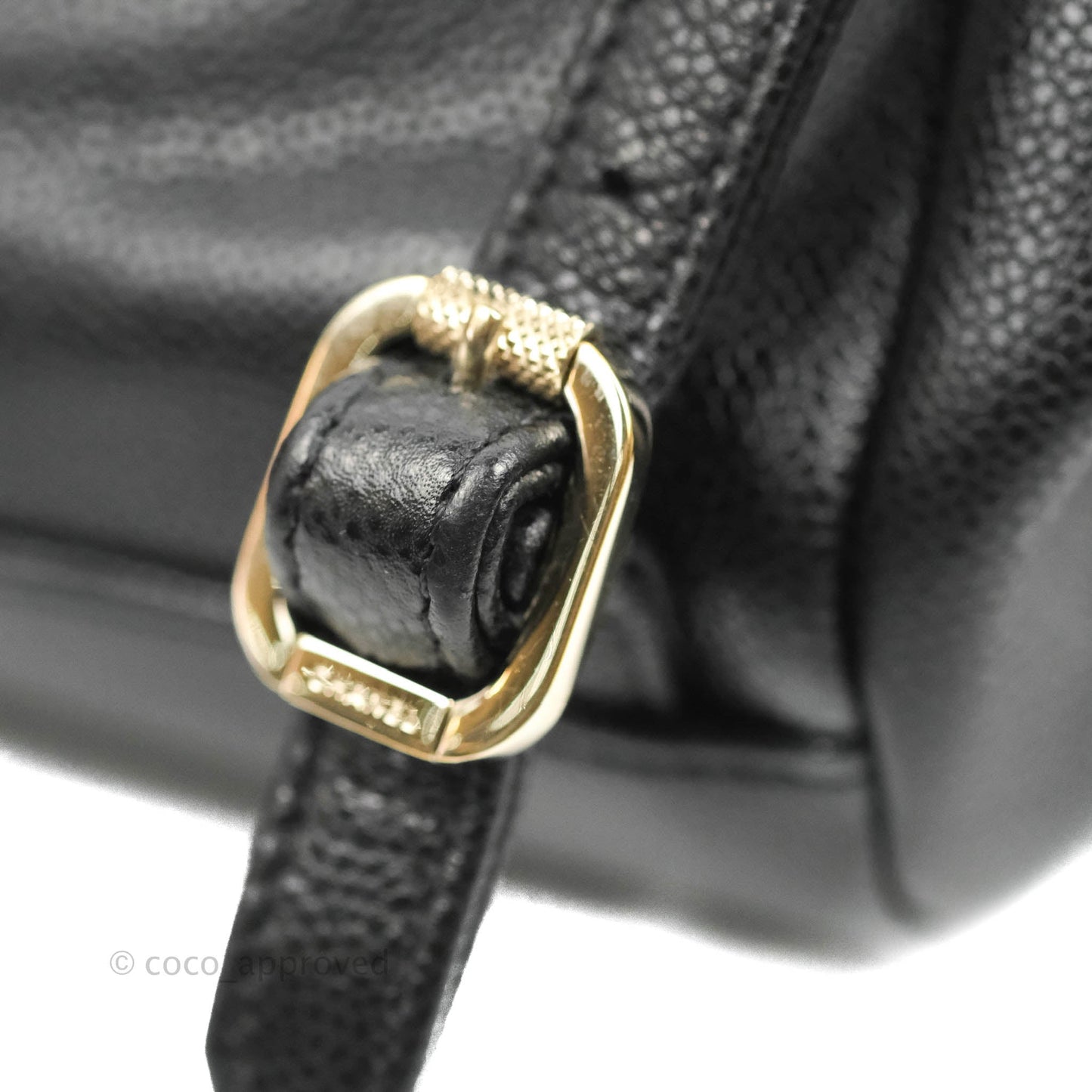 Chanel Quilted Business Affinity Backpack Black Caviar Gold Hardware