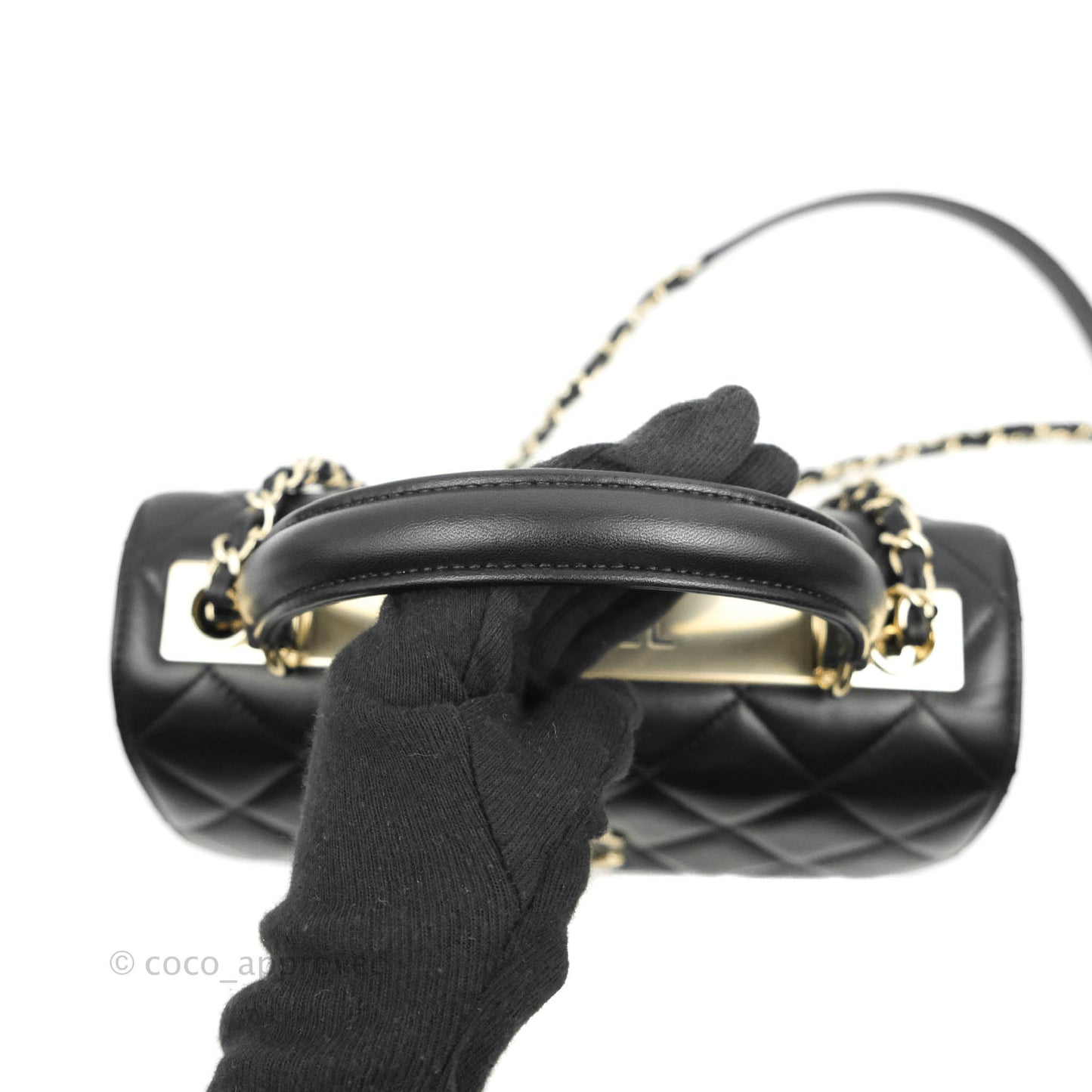 Chanel Trendy CC Small Black Lambskin Gold Hardware