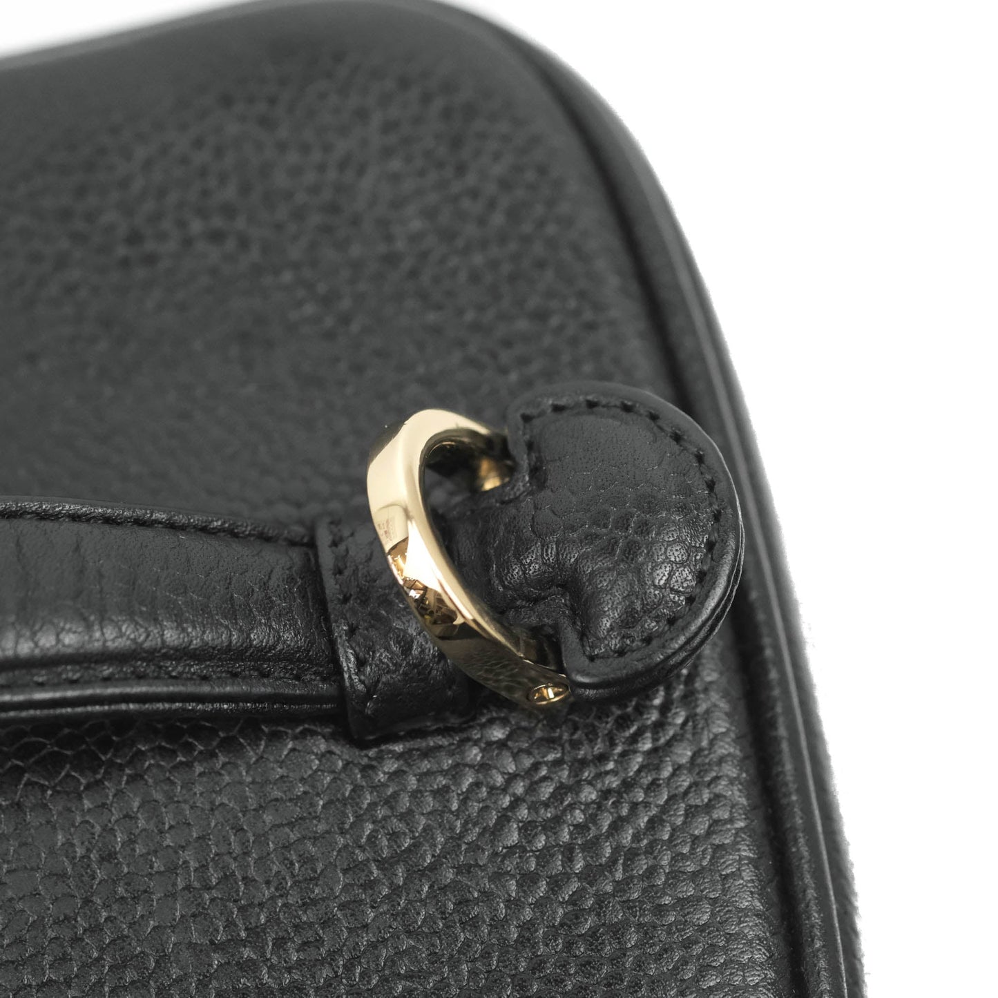 Chanel Vintage Vanity Case Black Caviar Gold Hardware
