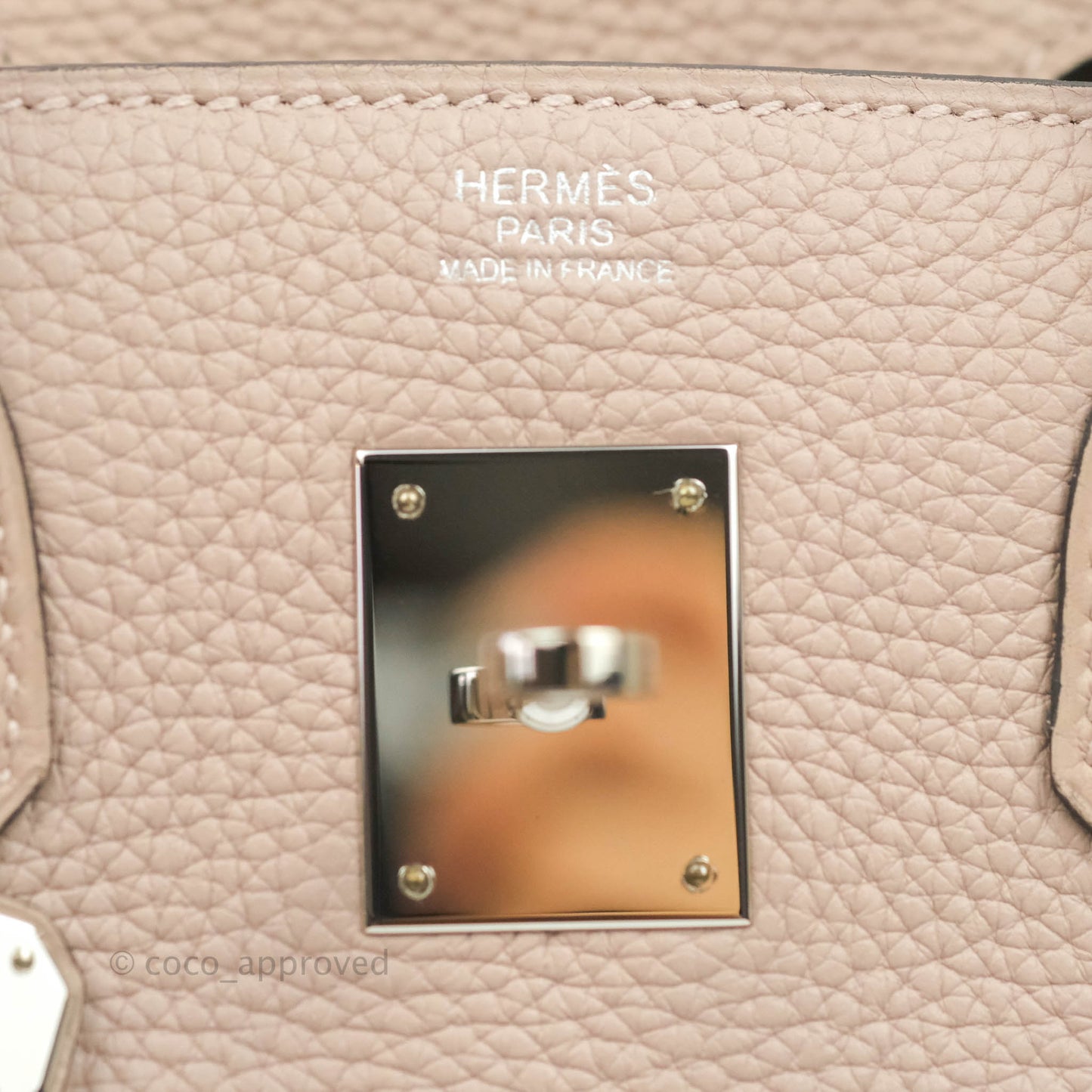 Hermès Birkin 30 Glycine Clemence Palladium Hardware