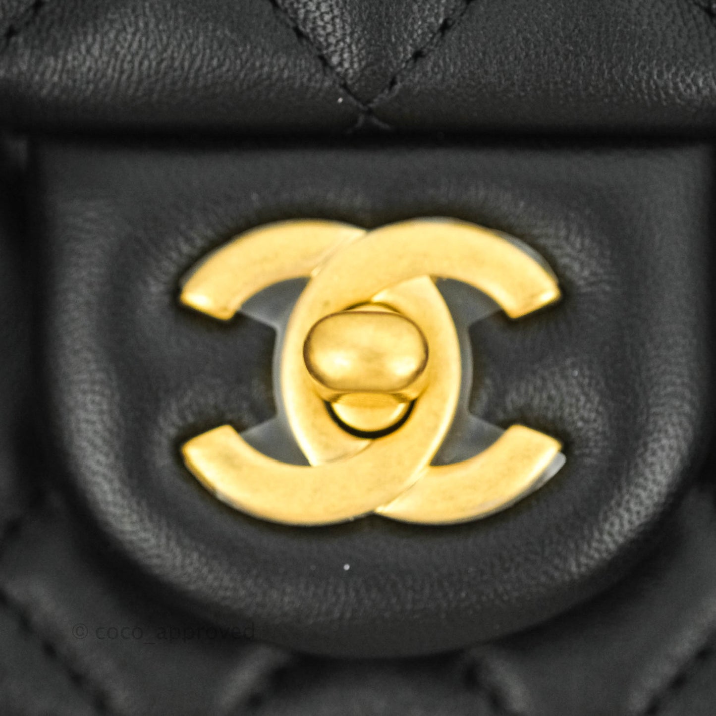 Chanel Mini Rectangular Pearl Crush Quilted Black Lambskin Gold Hardware