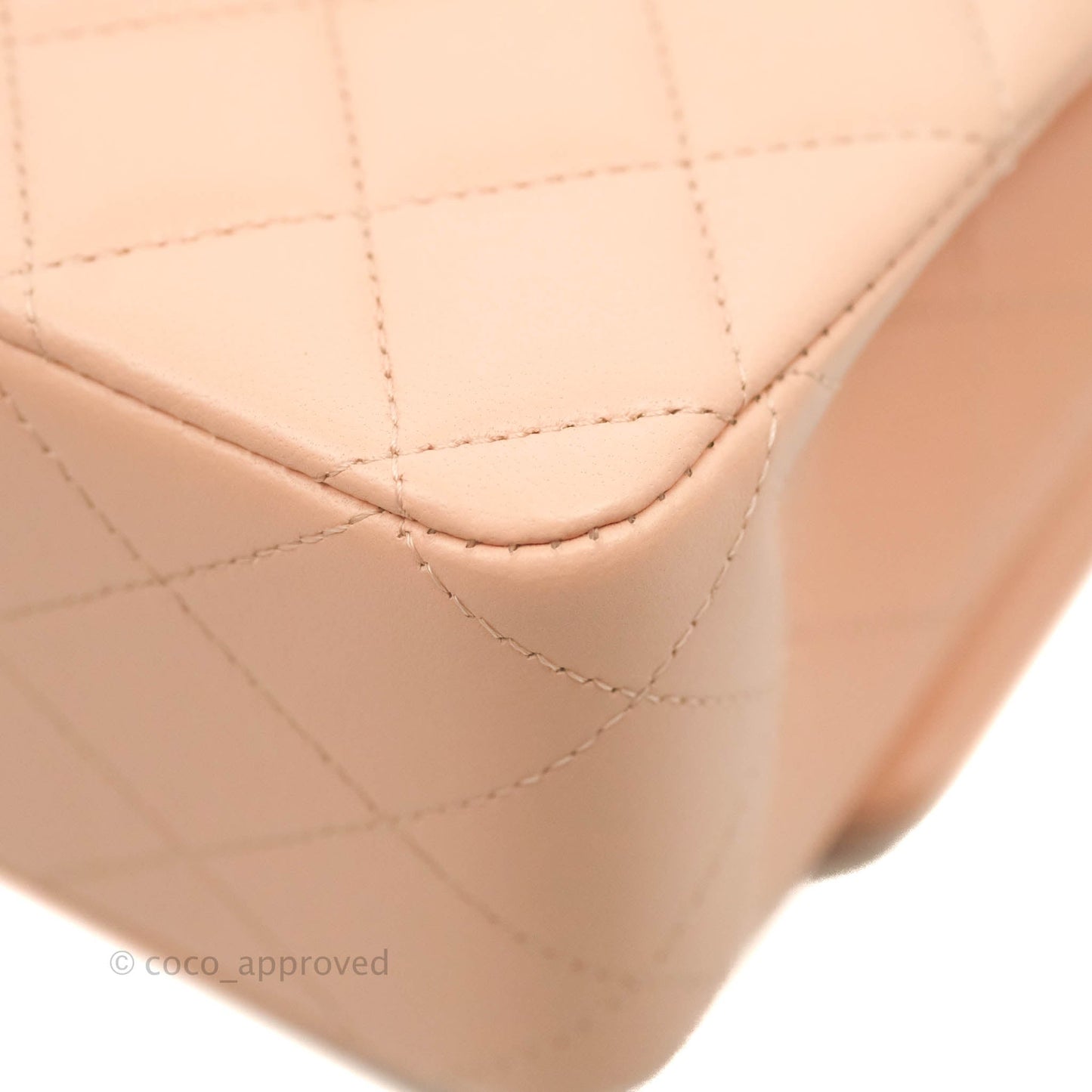 Chanel Classic Medium Flap Quilted Pink Lambskin Light Gold Hardware