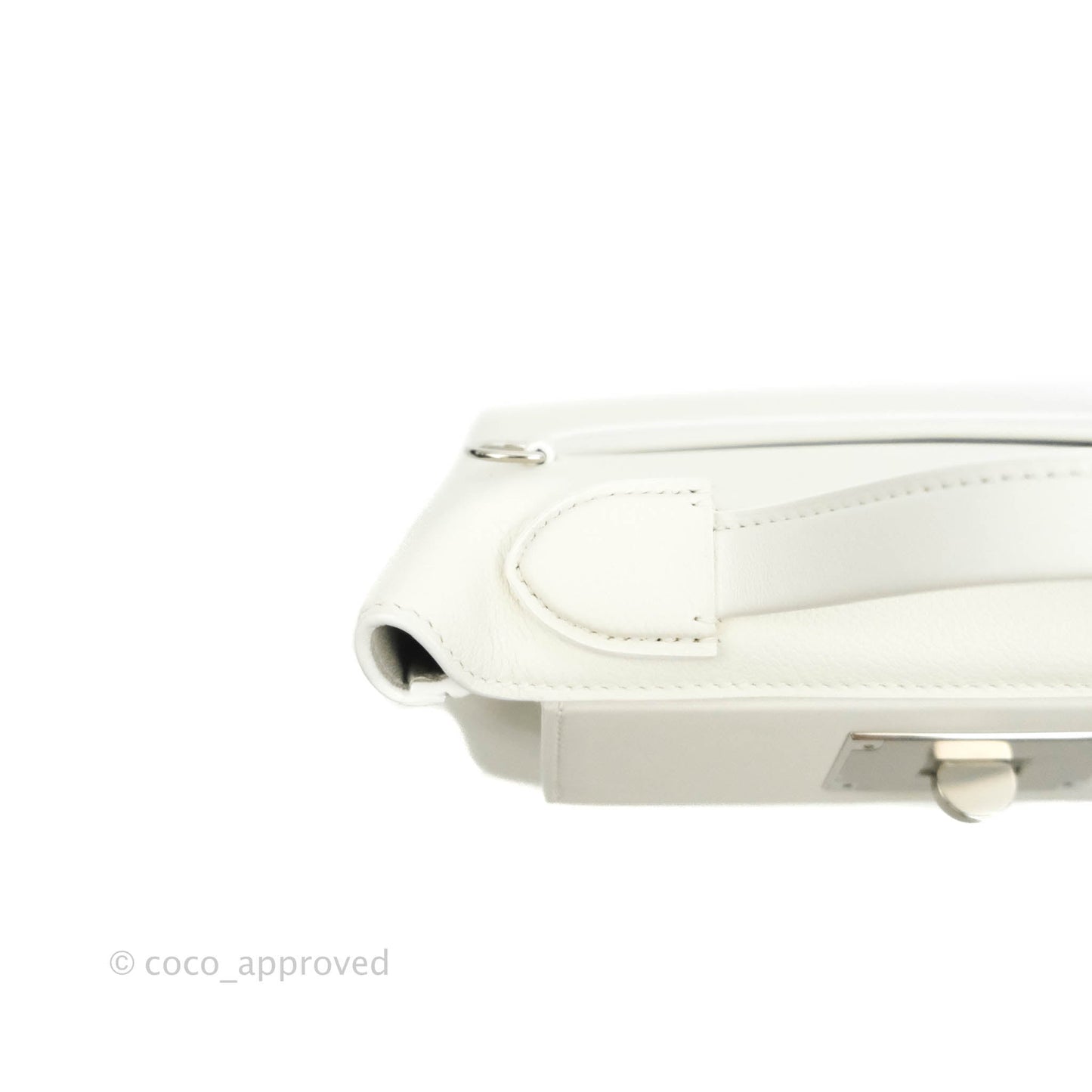 Hermès 24/24 21 Mini Blanc Evercolour Swift Palladium Hardware