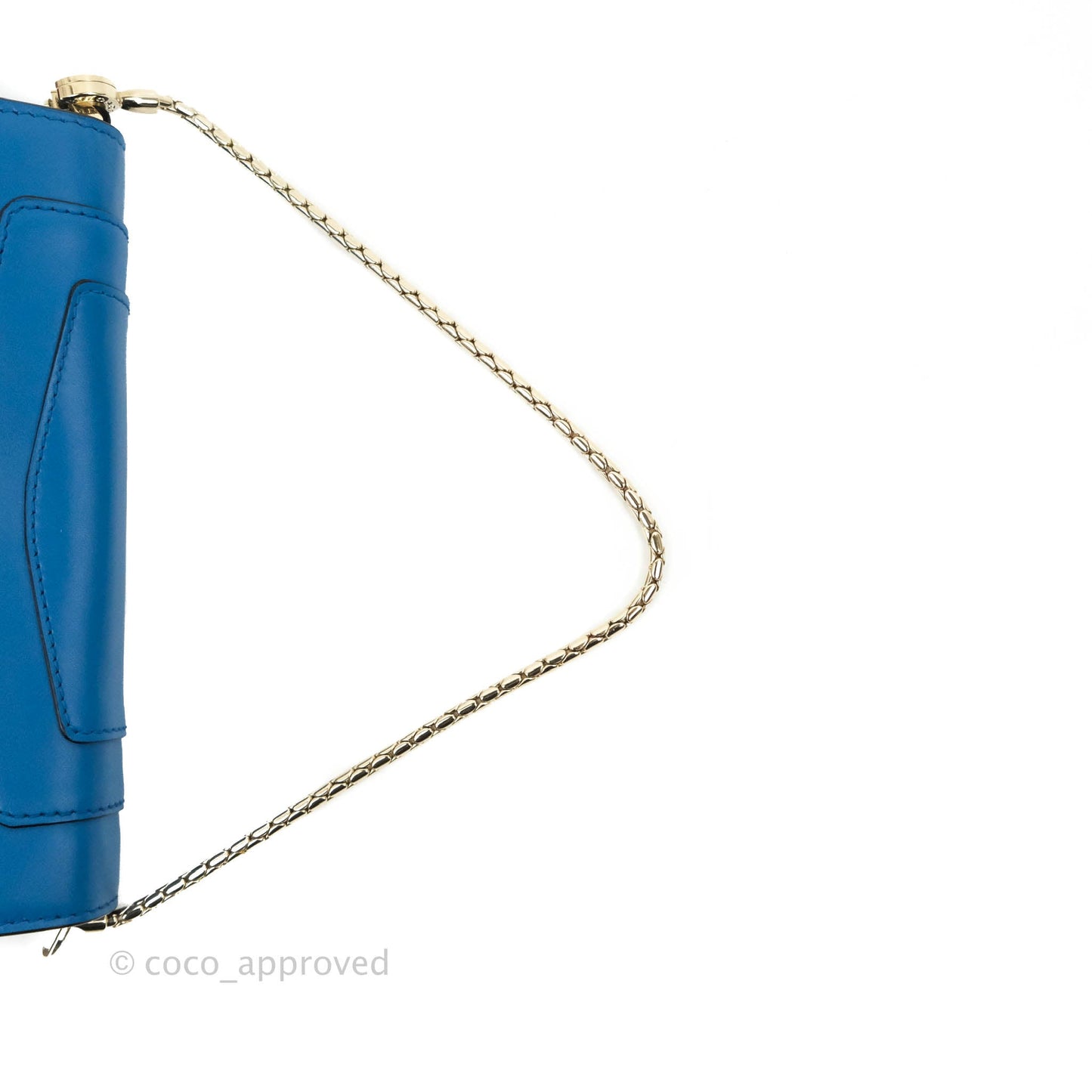 Bvlgari Serpenti Forever Mini Bag in Blue Gold Hardware