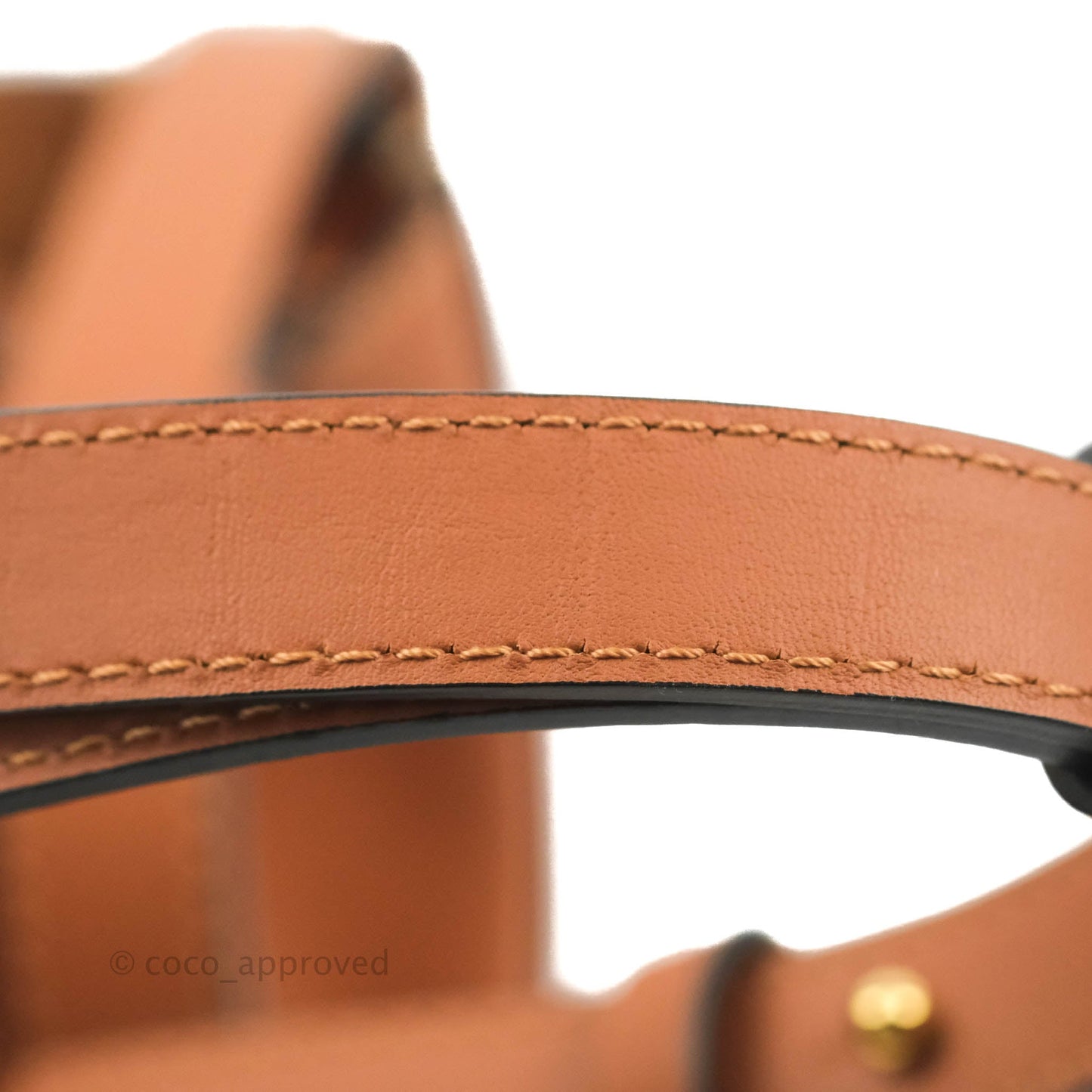 Loewe Small Balloon Bucket Bag Tan Calfskin