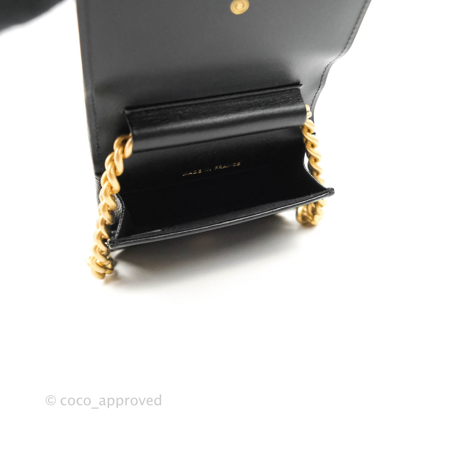 Chanel Chevron Boy Belt Bag Black Caviar Aged Gold Hardware
