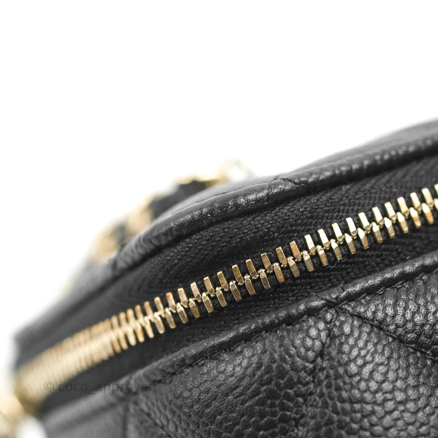 Chanel Vanity with CC Chain Black Caviar Gold Hardware