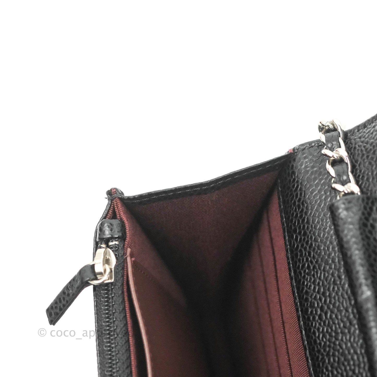 Chanel Quilted Classic WOC Black Caviar Silver Hardware
