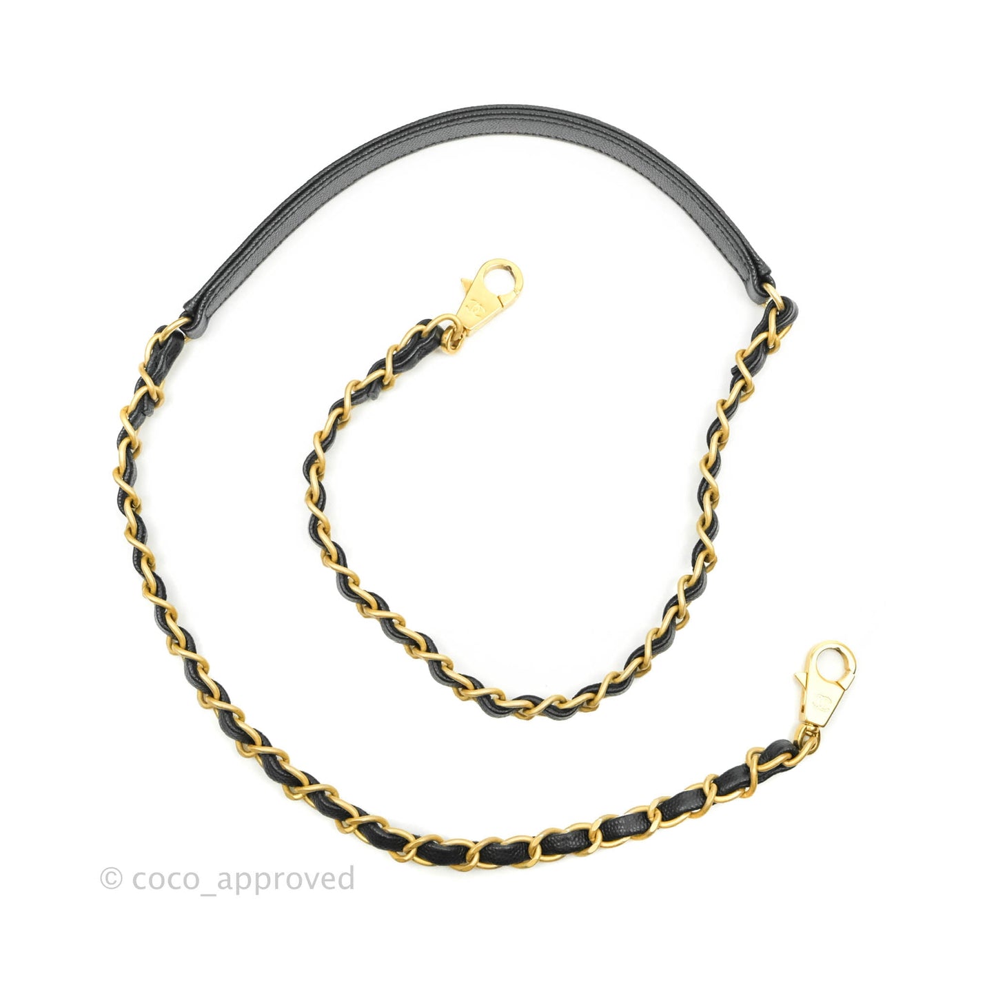Chanel Medium Coco Handle Quilted Black Caviar Lizard Handle Gold Hardware