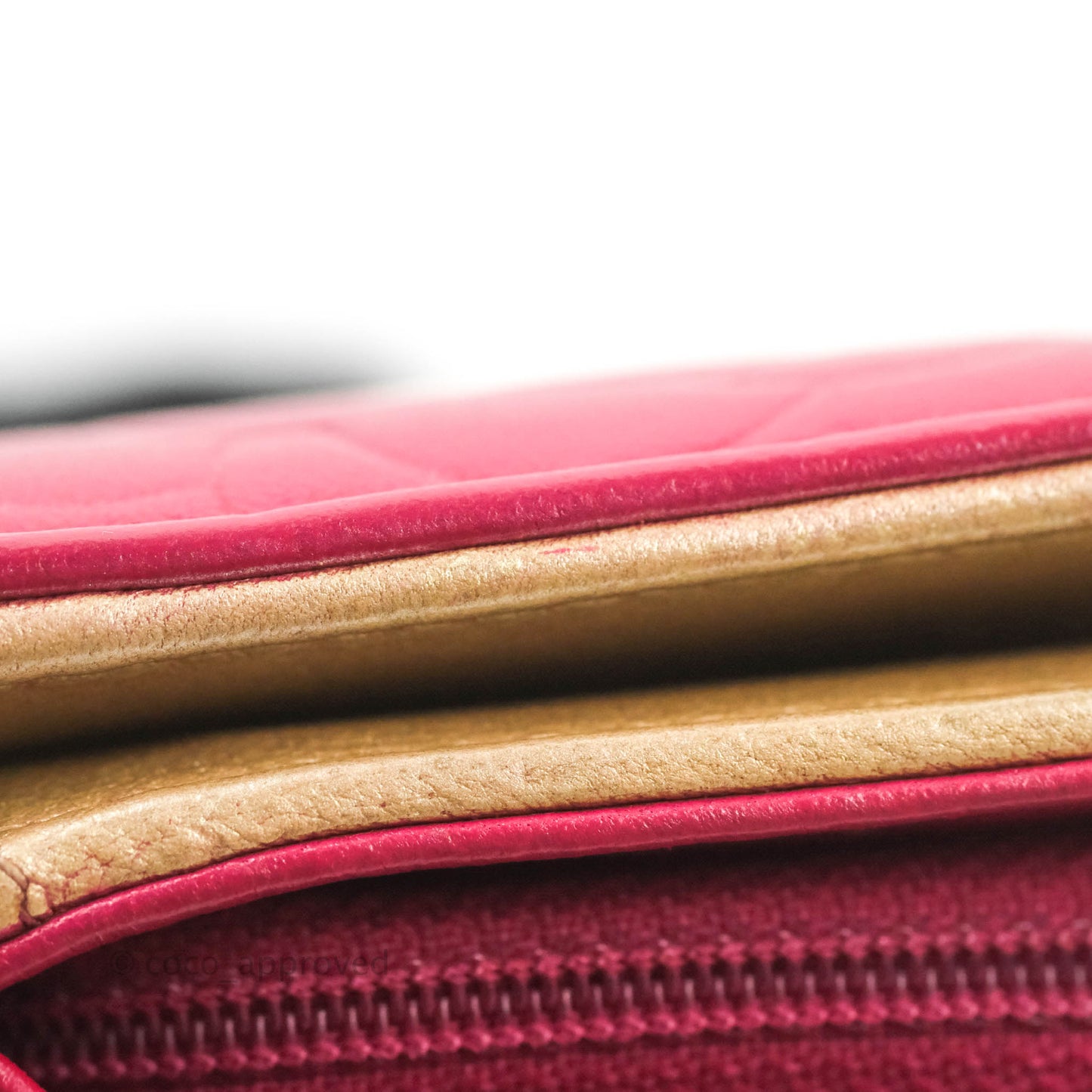 Chanel Wallet in Pink Camellia Embossed Lambskin
