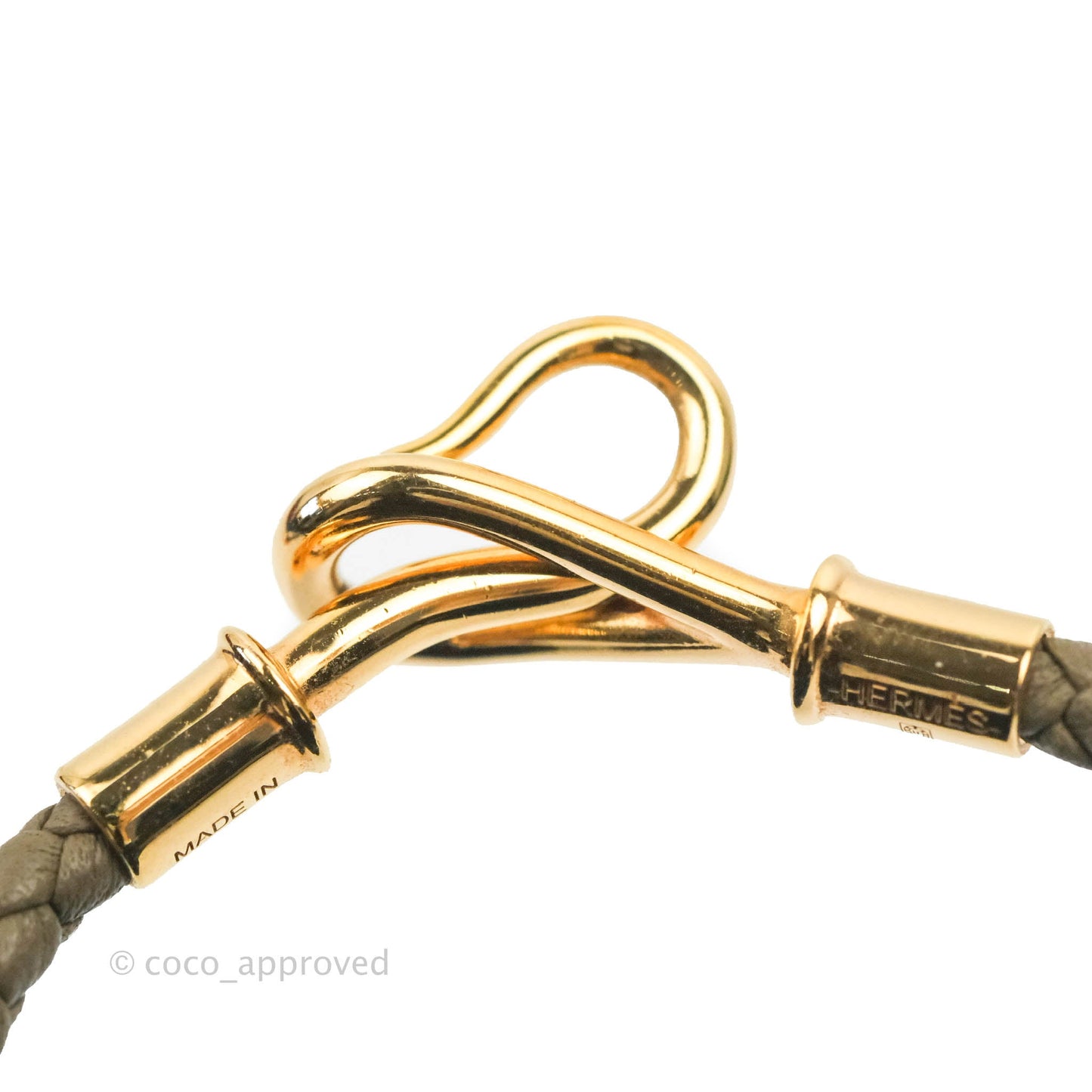 Hermès Jumbo Bracelet Étoupe Swift