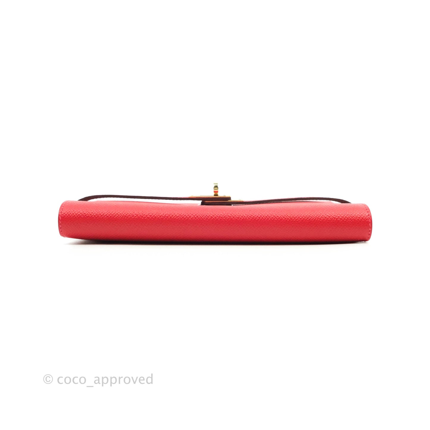 Hermès Kelly Wallet Red Epsom Gold Hardware