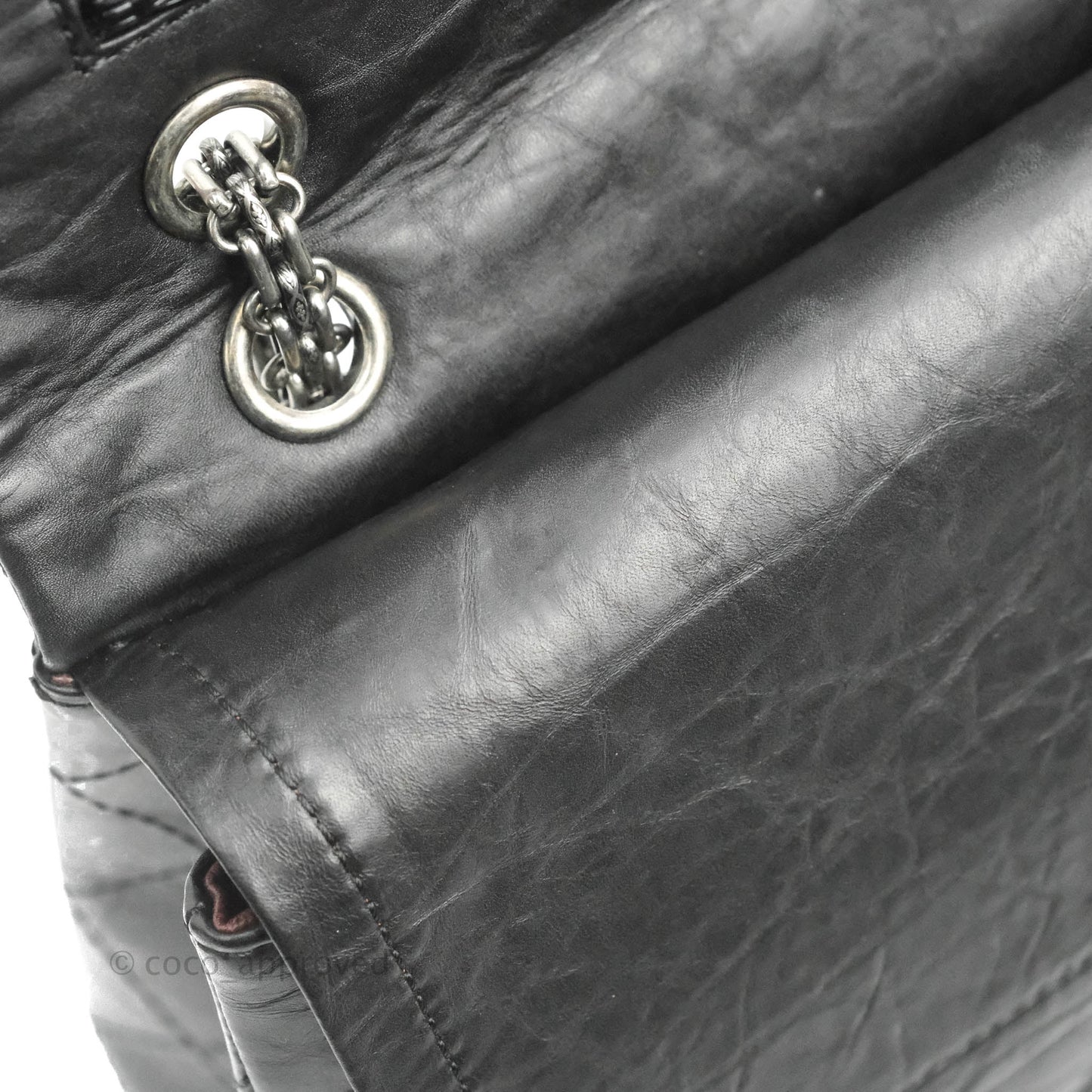 Chanel Reissue Quilted Aged Calfskin Black Ruthenium Hardware 227