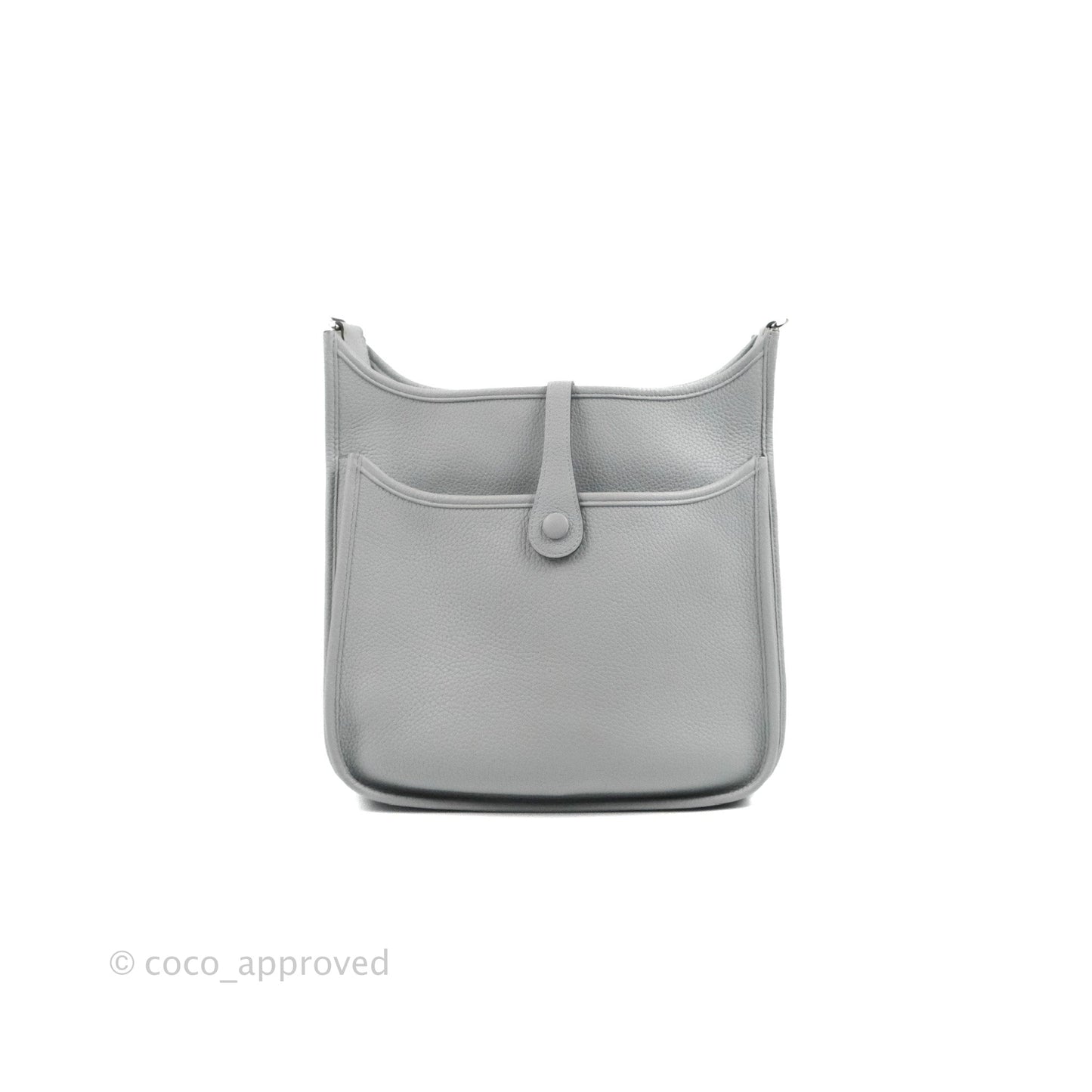 Hermes Evelyne III 29 Bleu Pale Clemence Palladium Hardware