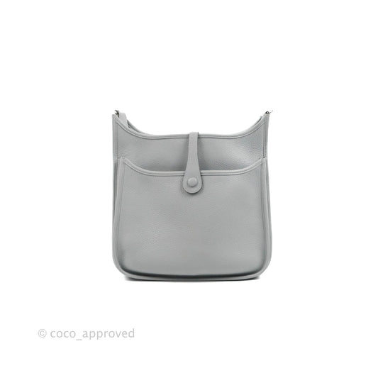 Hermes Evelyne III 29 Bleu Pale Clemence Palladium Hardware
