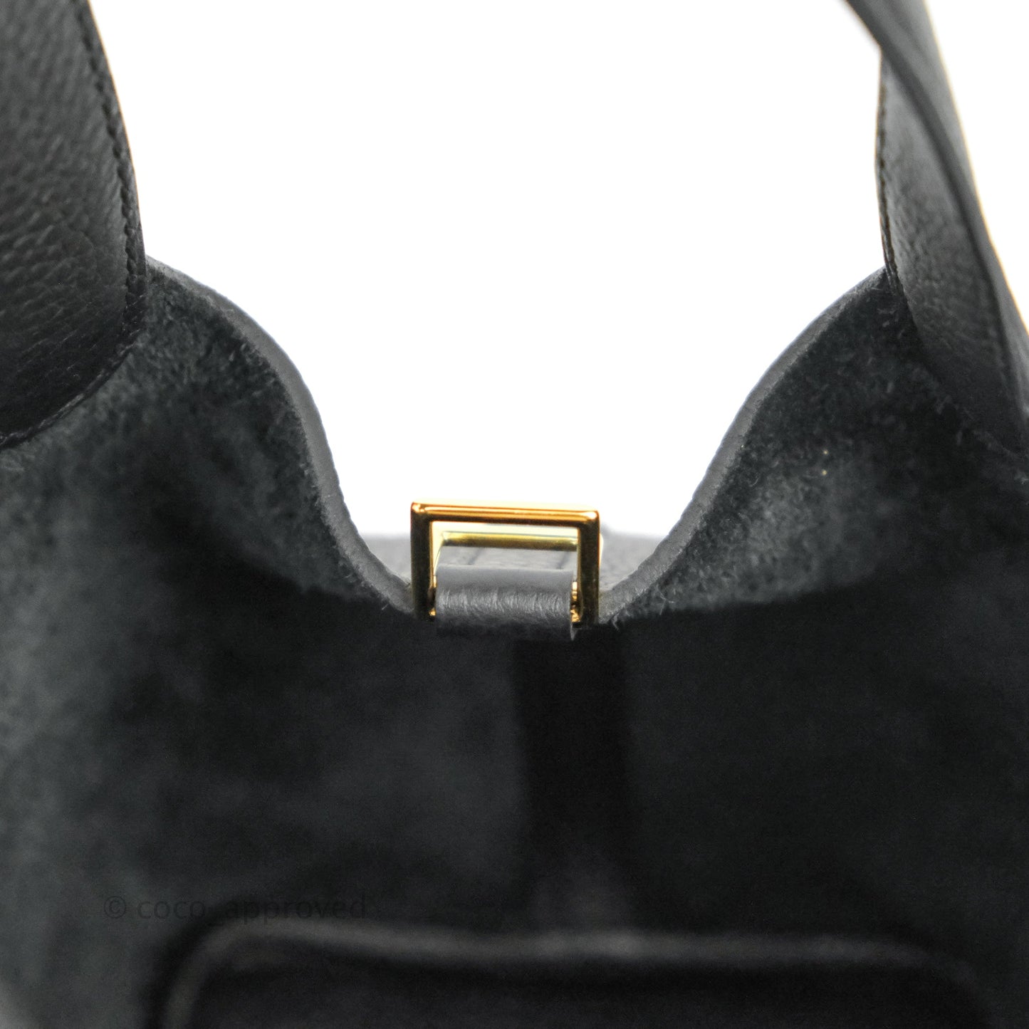 Hermès Picotin Lock 18 Black Clemence Gold Hardware